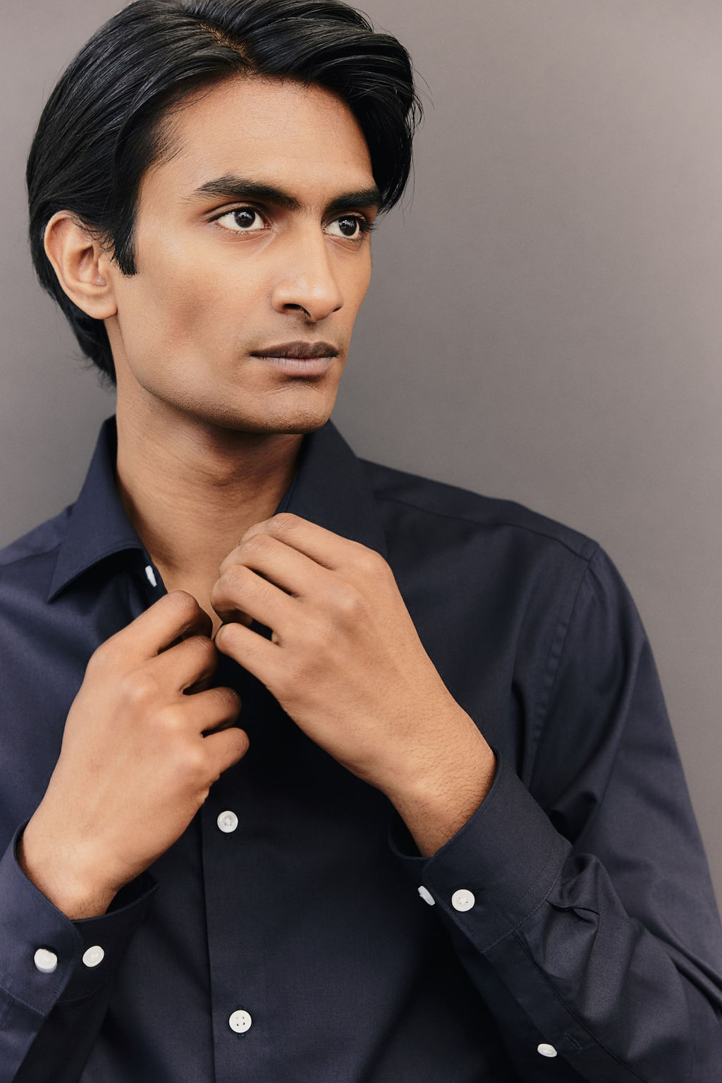 Camisa de facil planchado Slim Fit - H&m фото 3
