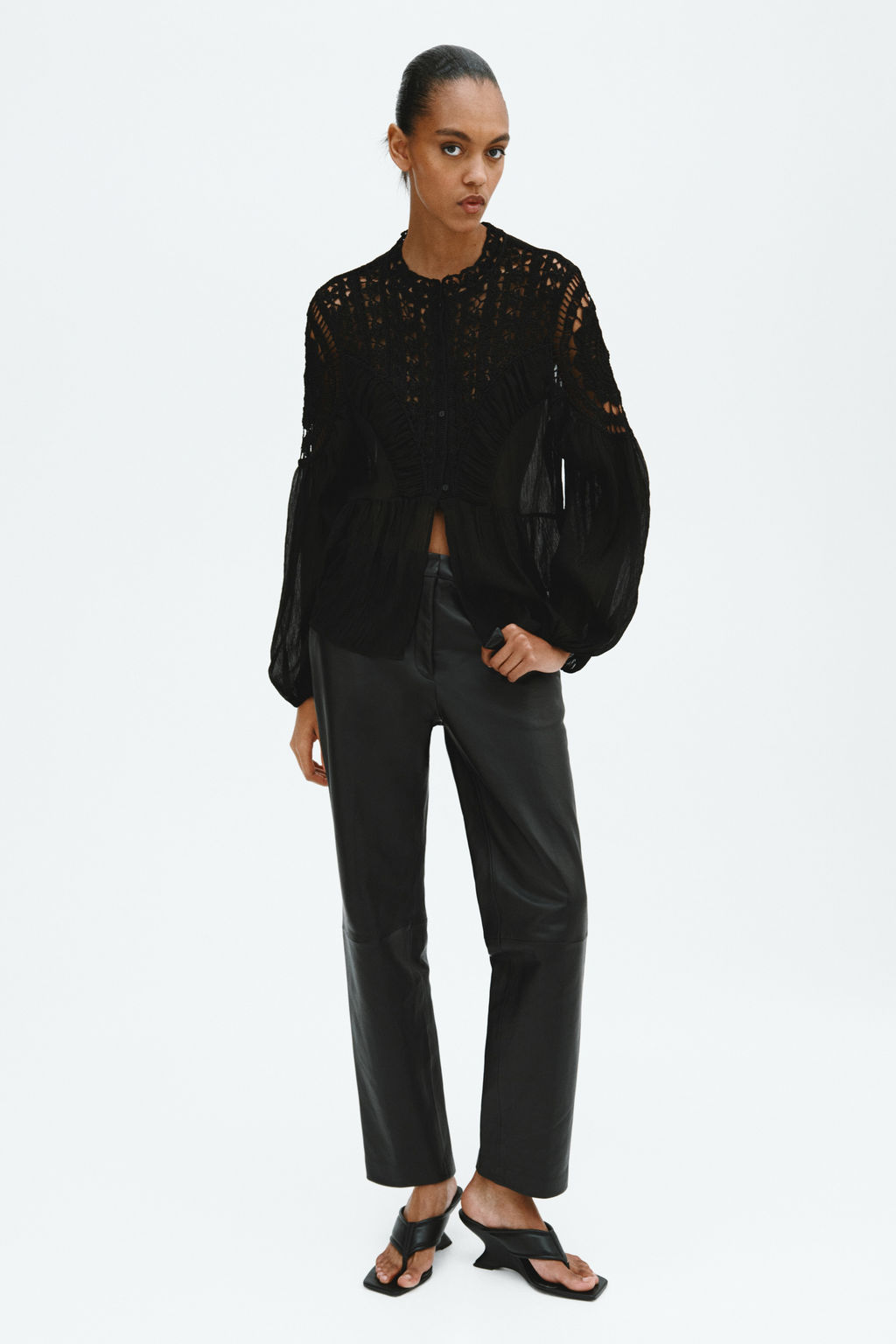 Blusa efecto crochet - H&m фото 2