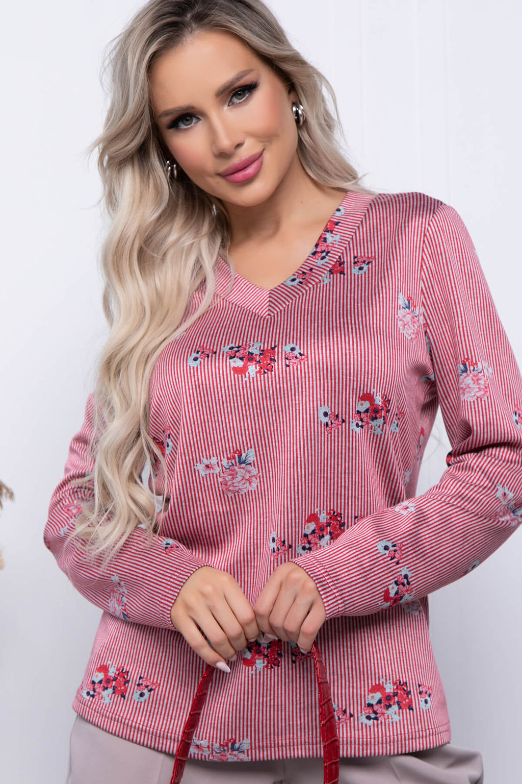 Джемпер Прованс стиля Б7278 (пинк) - Lt collection фото 7