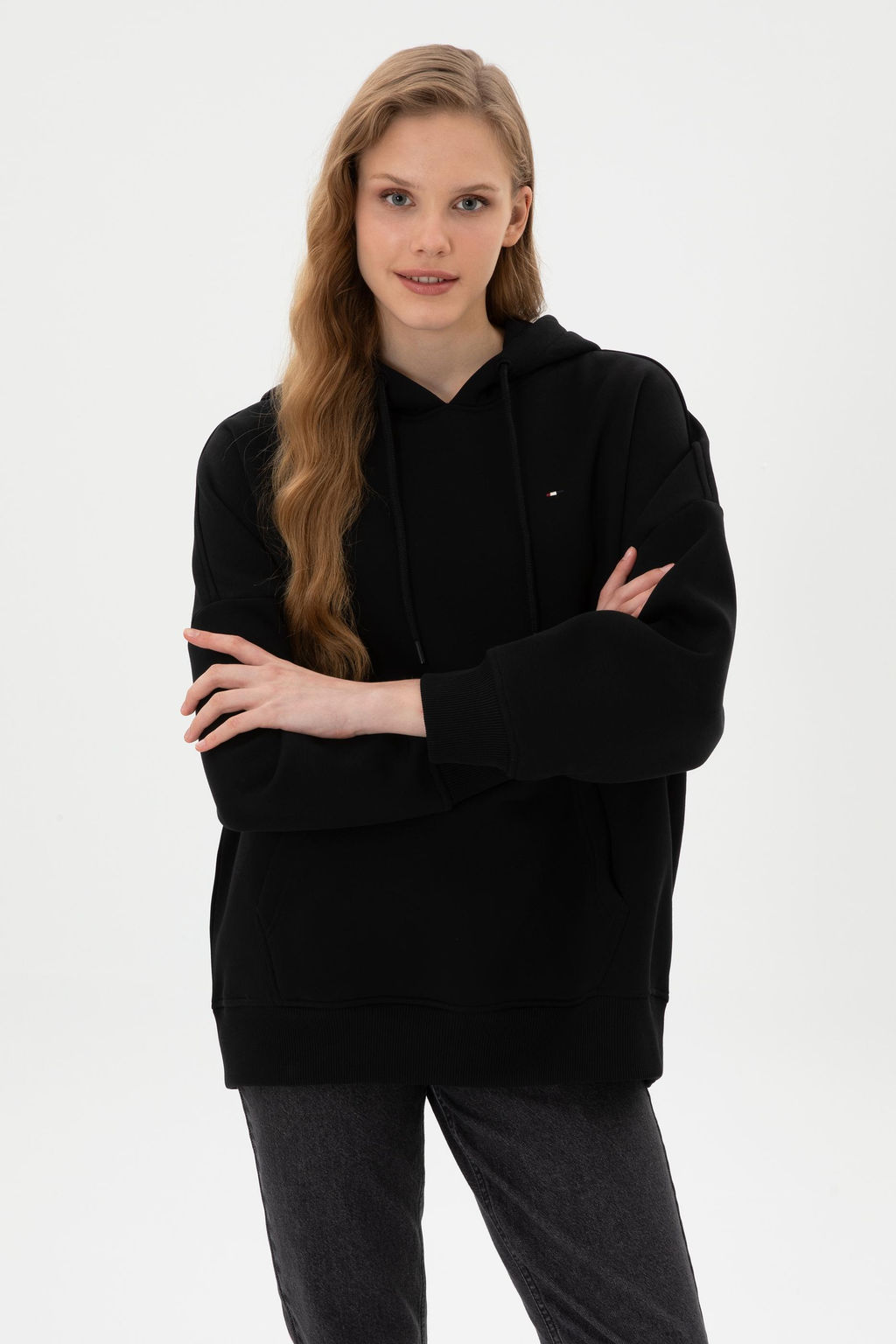 Kad_n Siyah Basic Sweatshirt Sepette S_rpriz _ndirim - U.s. polo assn фото 3