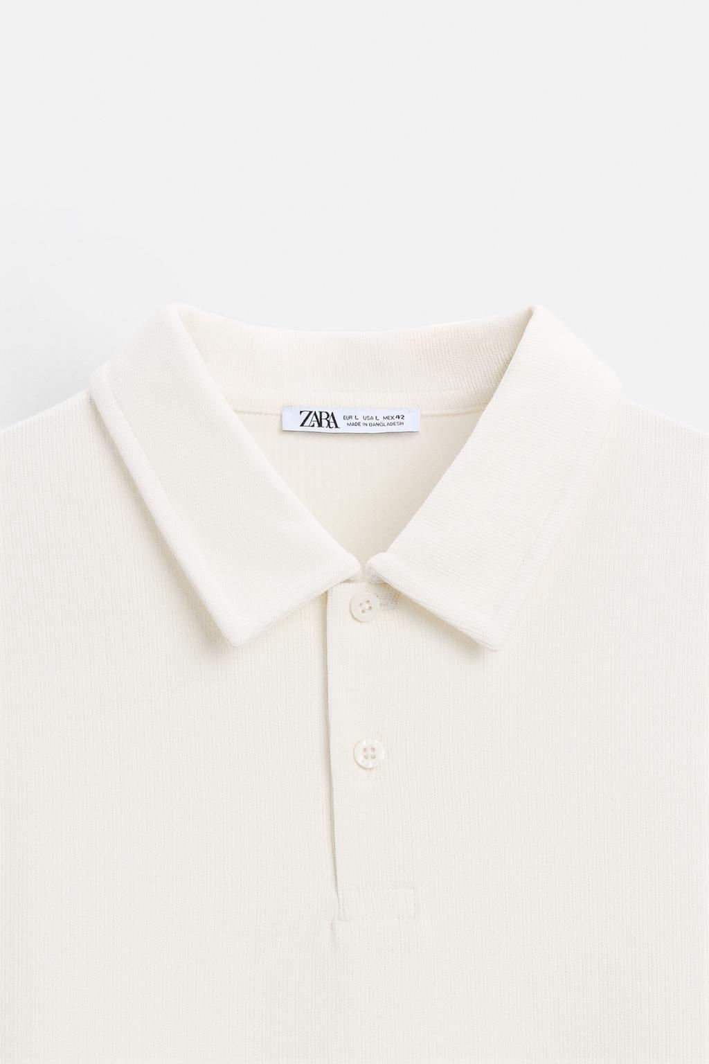 TEXTURED POLO SHIRT - Zara фото 16