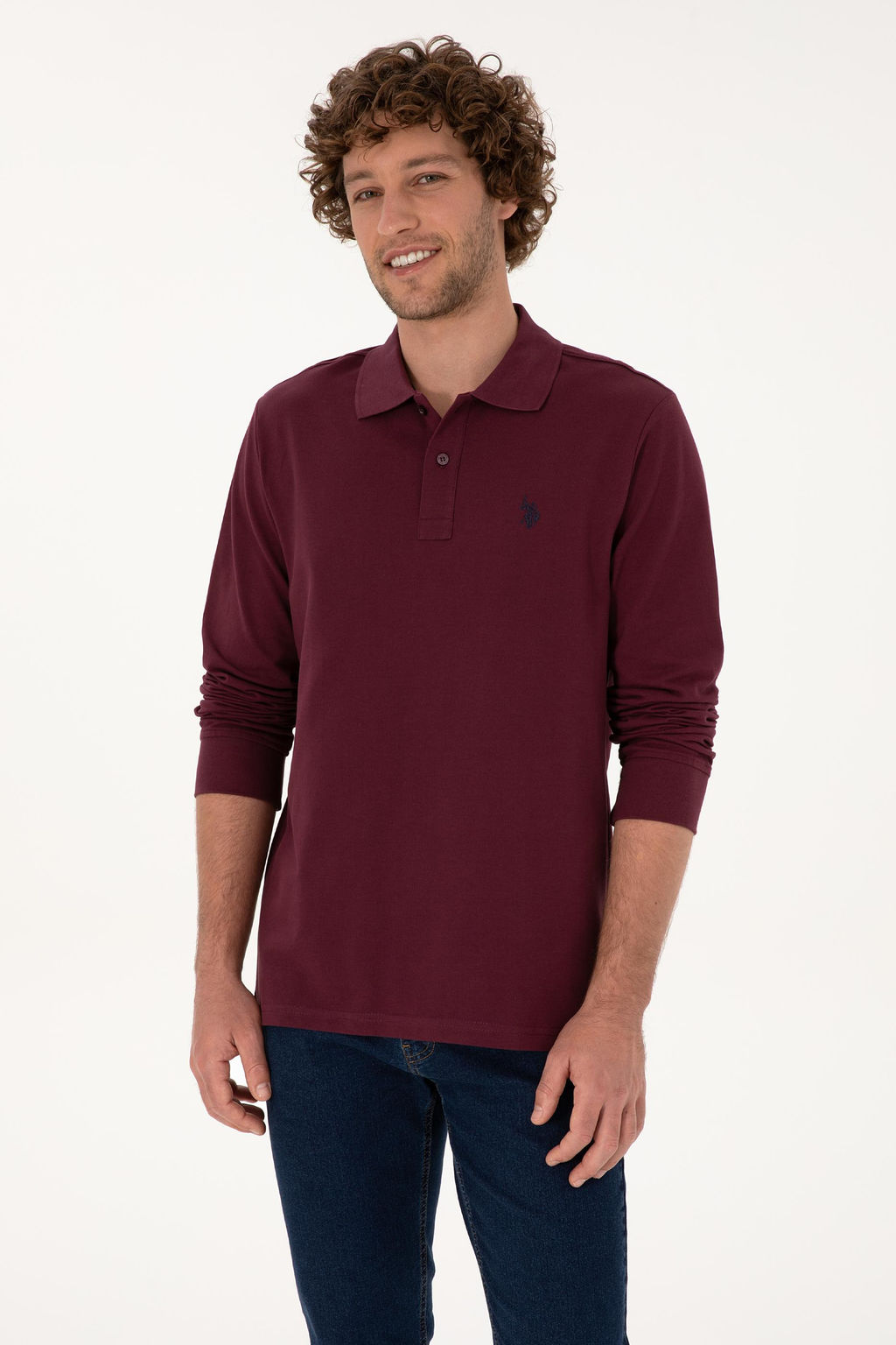 Erkek Bordo Basic Sweatshirt Sepette S_rpriz _ndirim - U.s. polo assn фото 3