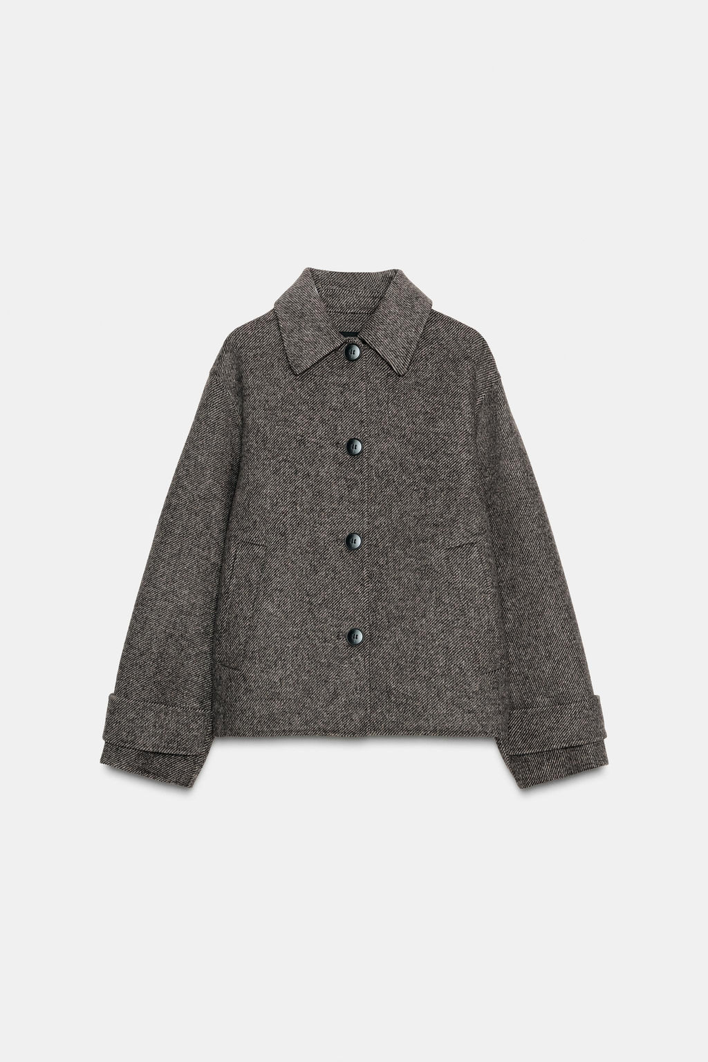 HERRINGBONE SHORT COAT