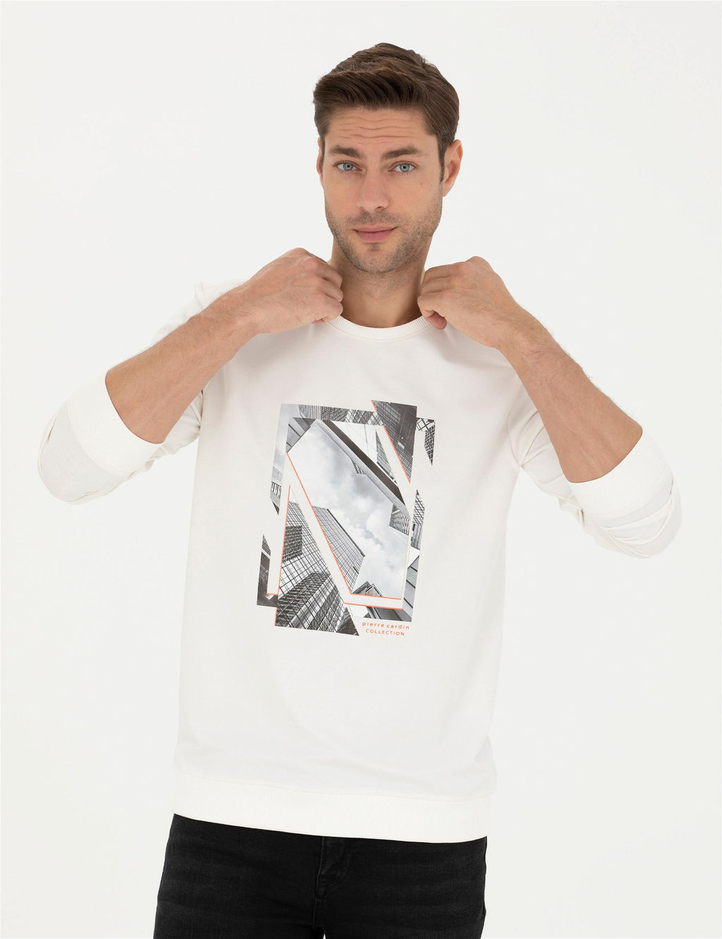 Ekru Regular Fit Sweatshirt
