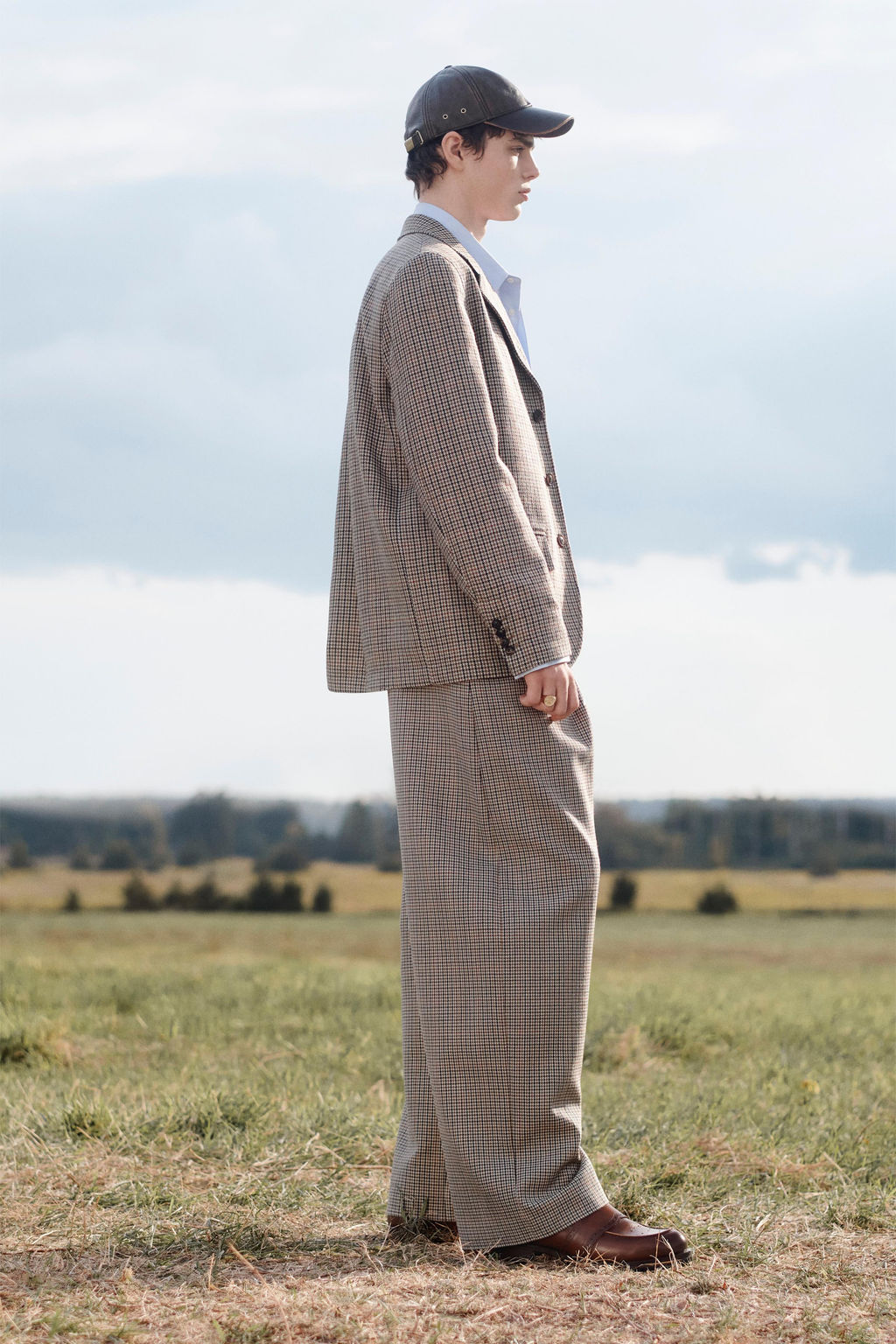 LIMITED EDITION CHECKED WOOL SUIT BLAZER - Zara фото 3