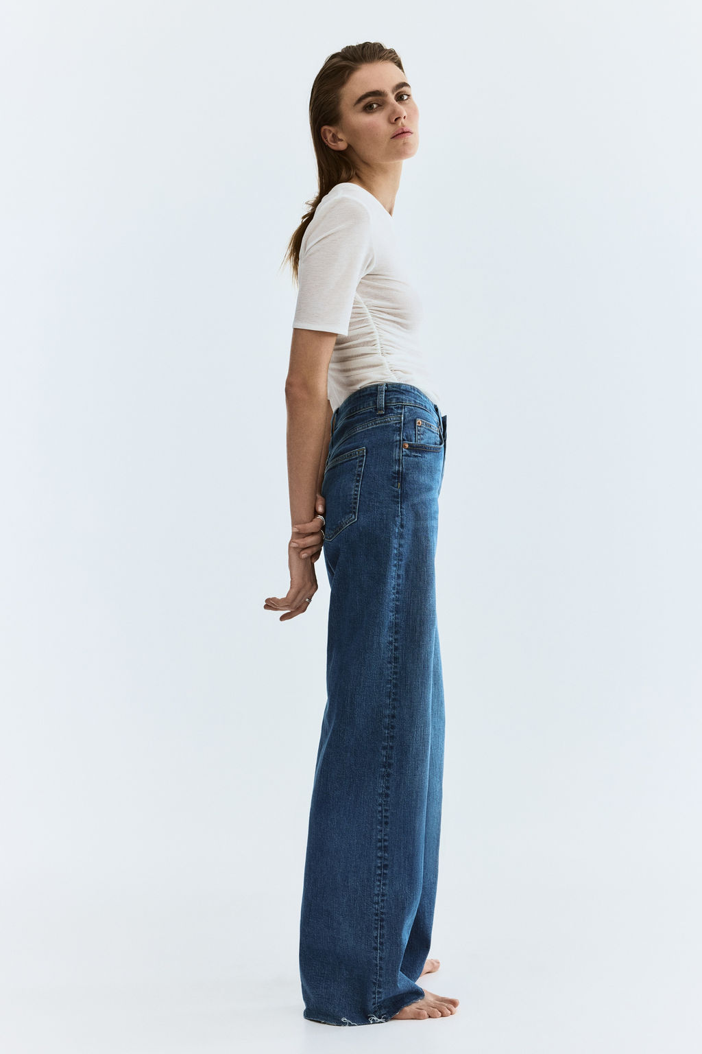 Wide High Waist Jeans - H&m фото 18