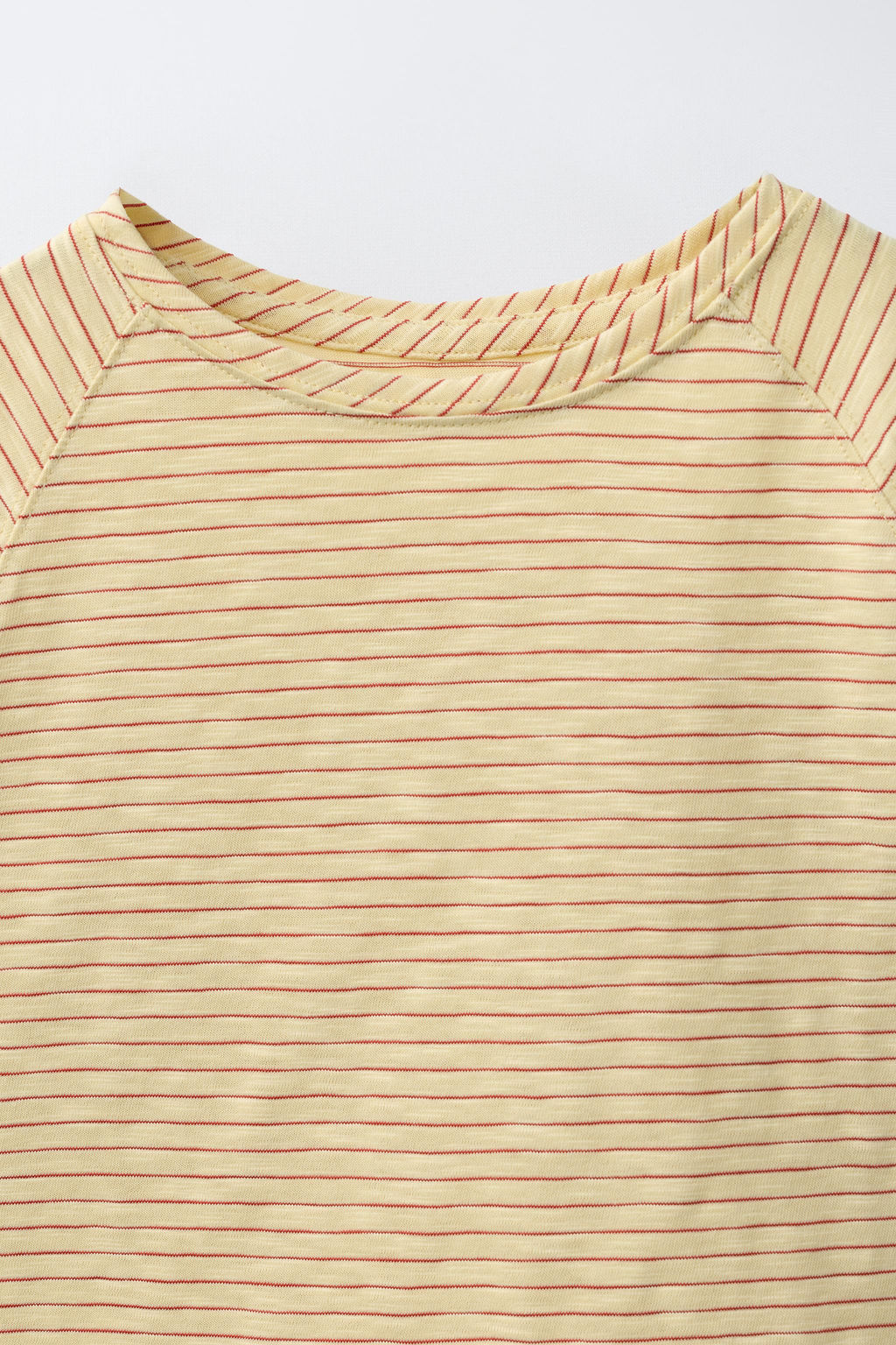 CAMISETA RAYAS MANGA RANGL?N / Amarillo - Zara фото 3