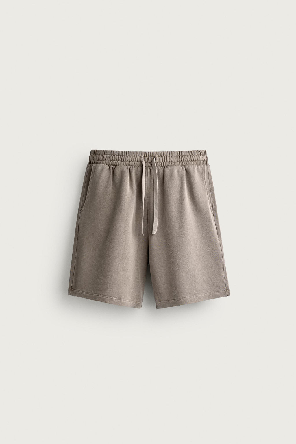 BERMUDA JOGGER B?SICA LAVADA / Gris - Zara фото 14