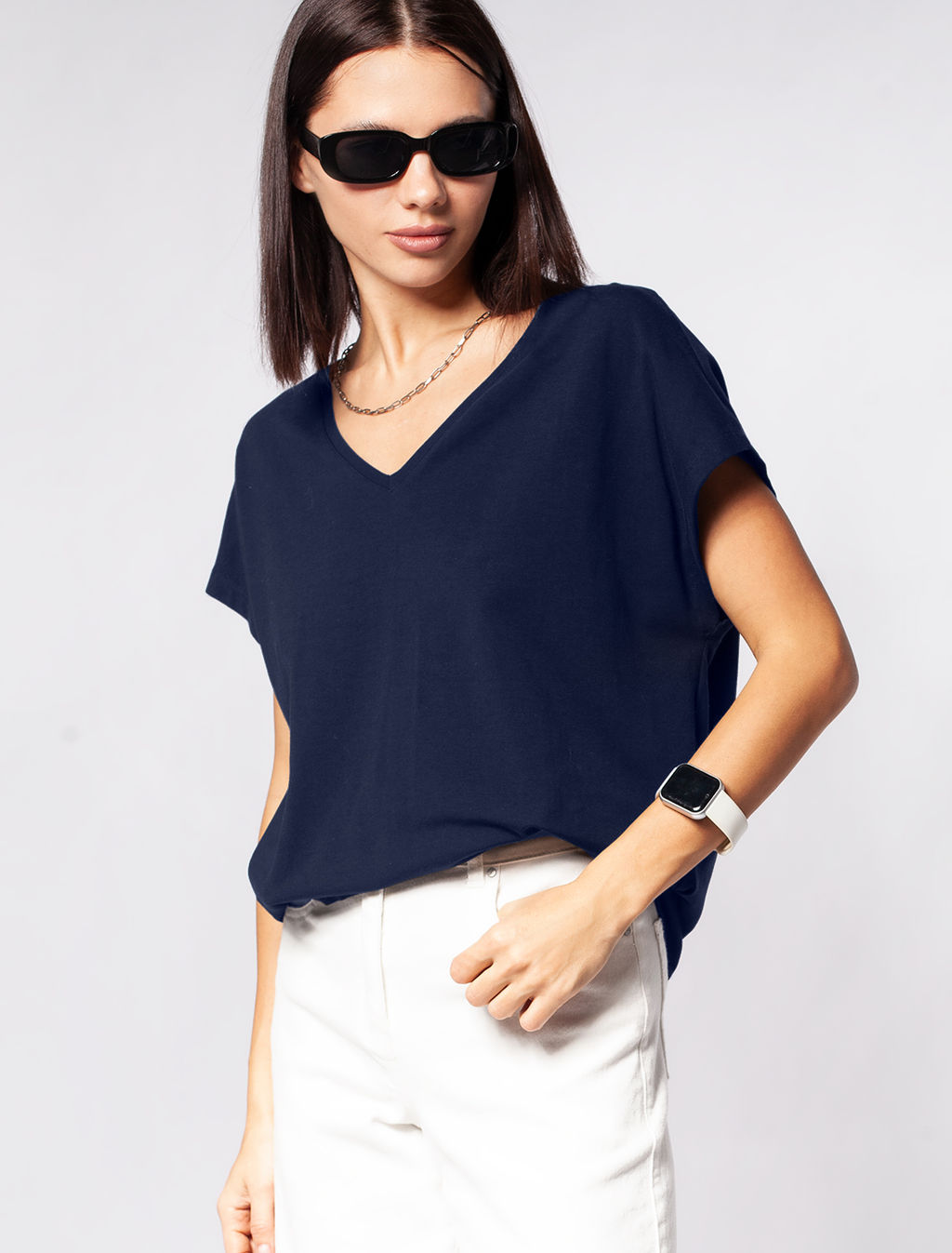 VILATTE / Футболка с цельнокроеным рукавом из премиального хлопка