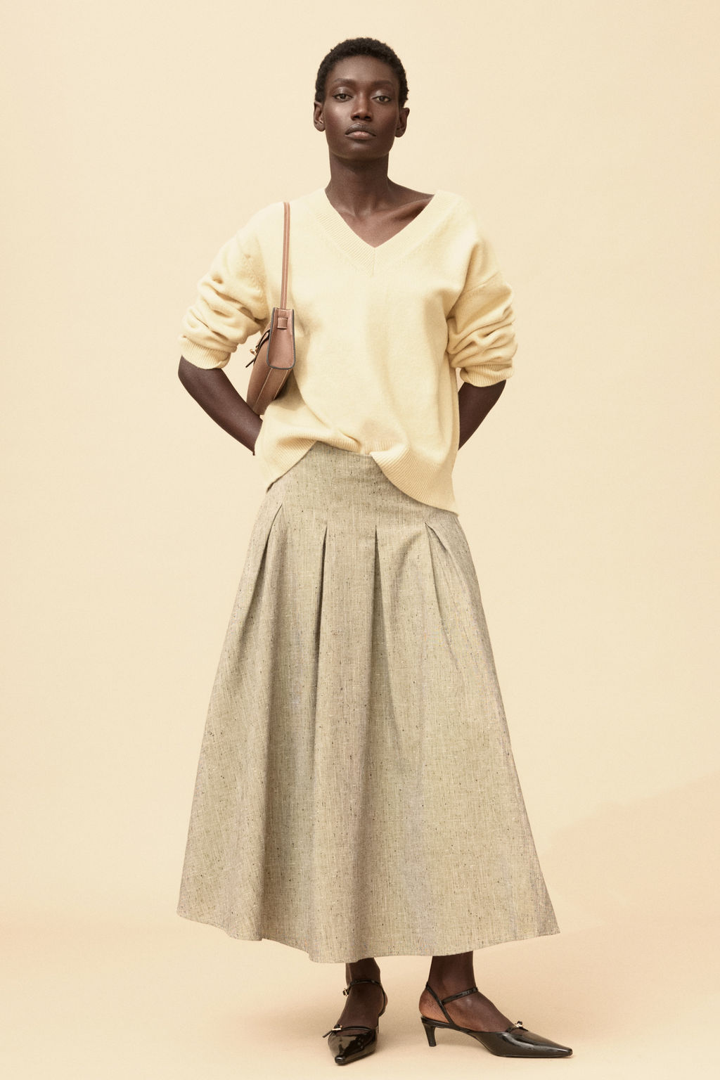 Jersey oversize con cuello de pico - H&m фото 9