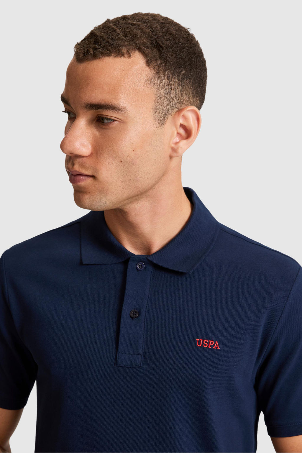 Erkek Regular Fit Polo Yaka Lacivert Basic Ti__rt