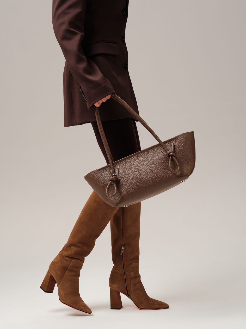 Кожаная сумка Linda DBR 31340 коричневый какао  фото 7