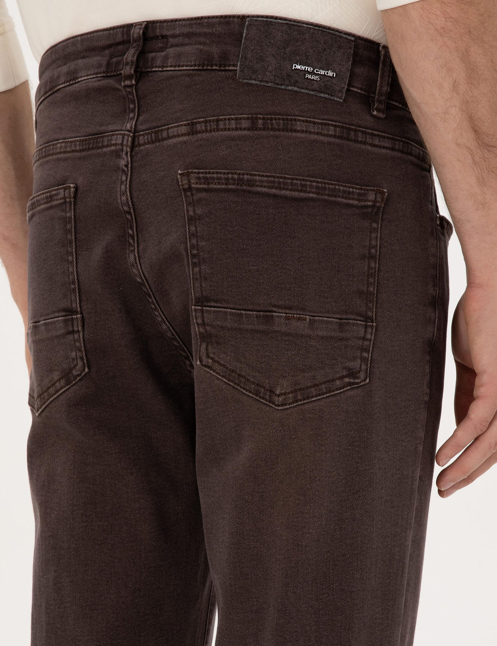 Kahverengi Slim Fit Jean Pantolon