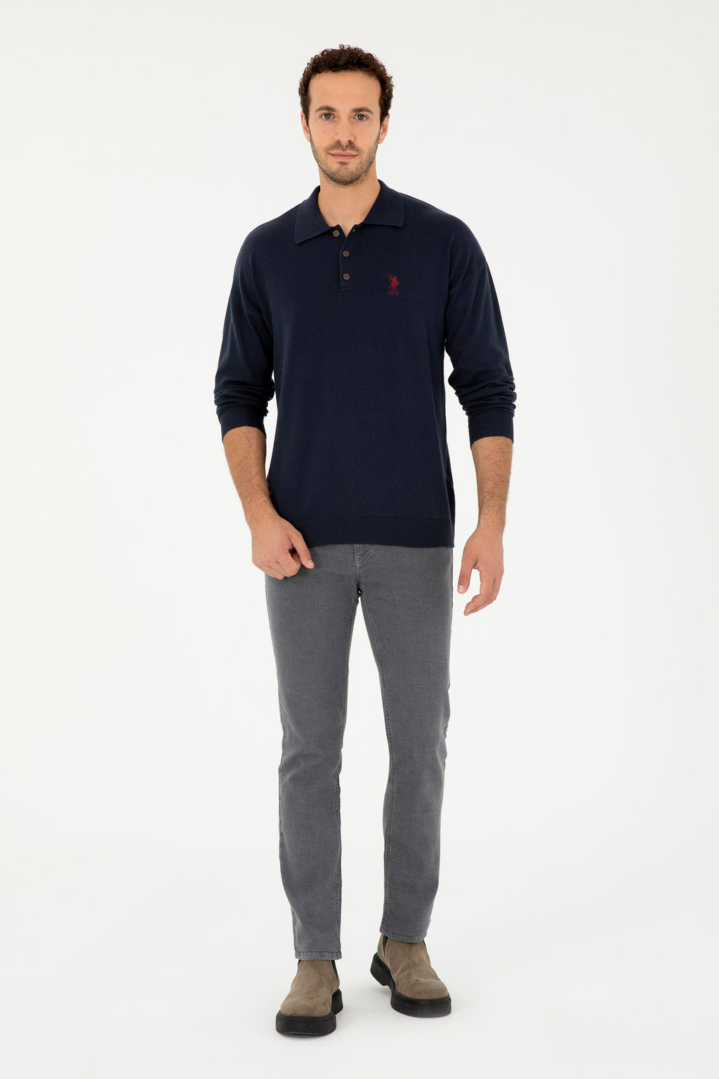 Erkek Lacivert Basic Kazak - U.s. polo assn фото 11