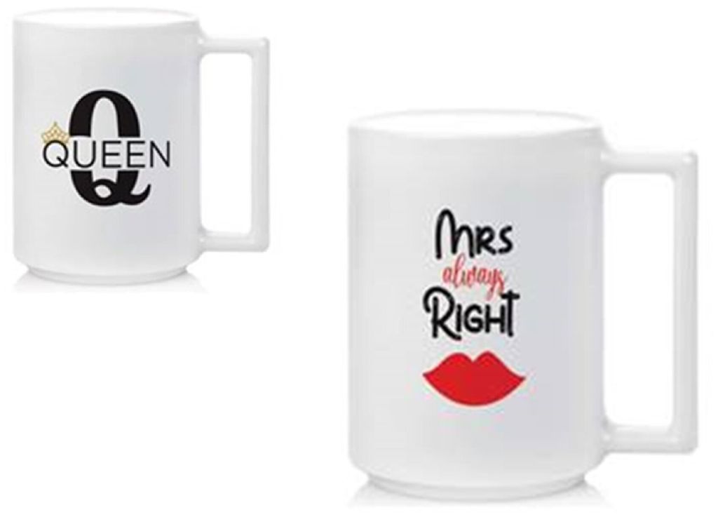 Набор кружек QUEEN&MRS RIGHT 6шт 380мл
