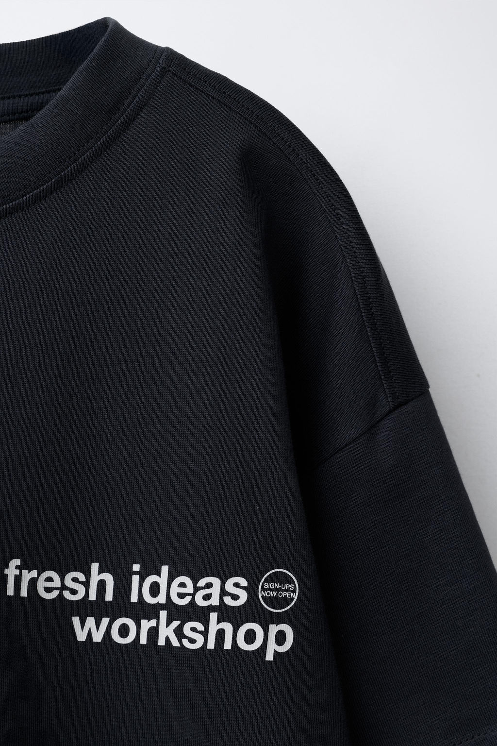 DOUBLE SLEEVE SLOGAN T-SHIRT - Zara фото 3