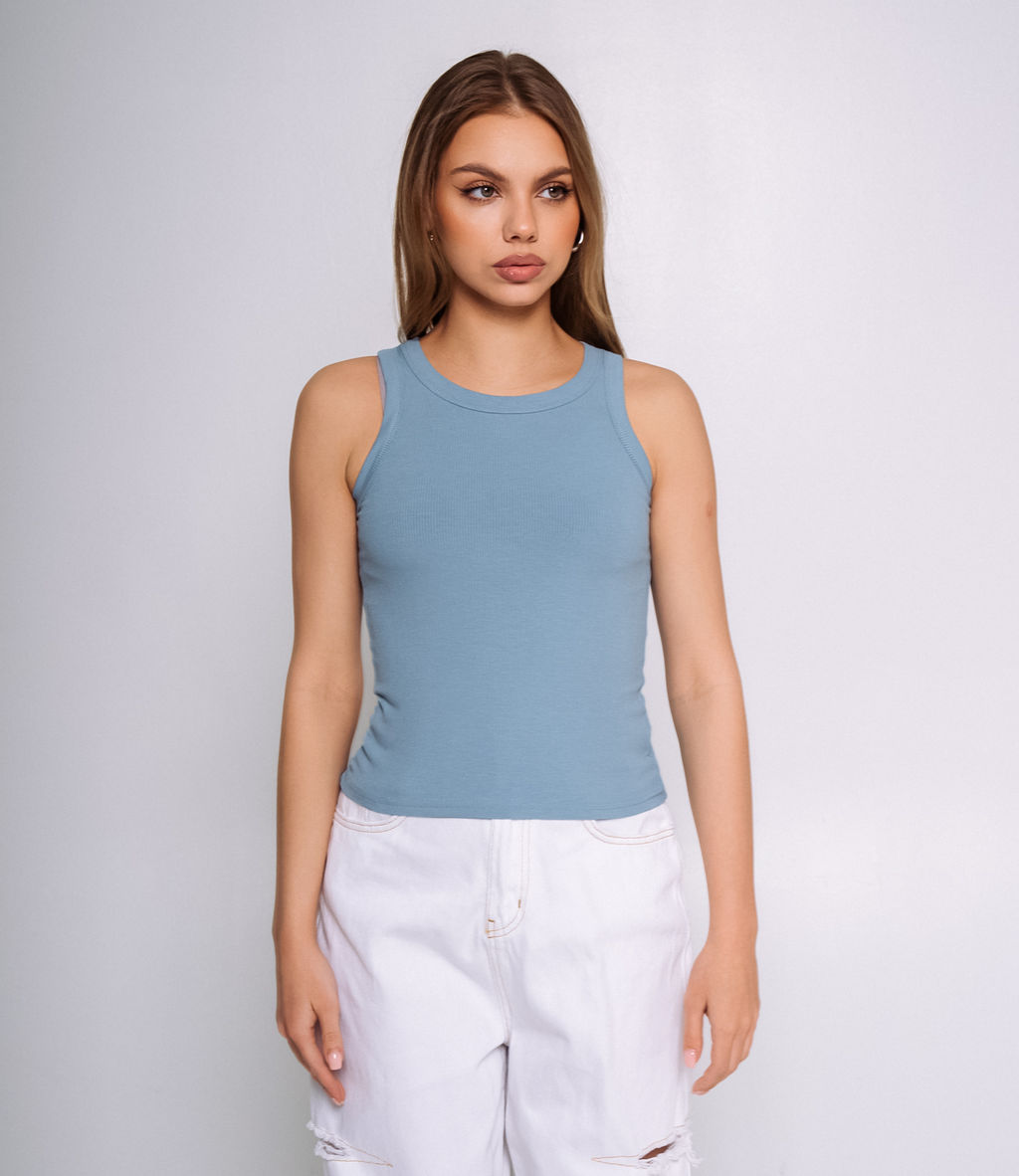 Майка #ОКТ1648, голубой