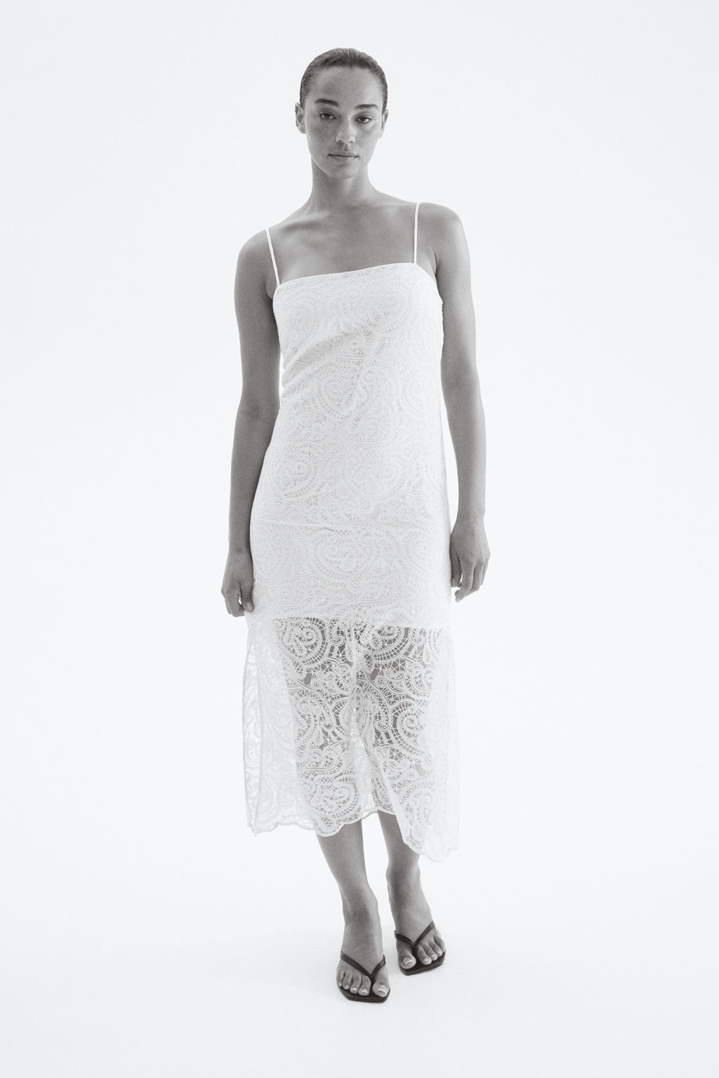 Vestido de encaje con tirantes espagueti - H&m фото 2