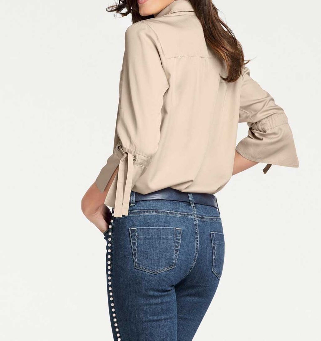 Блузка, бежевая - Patrizia dini фото 4