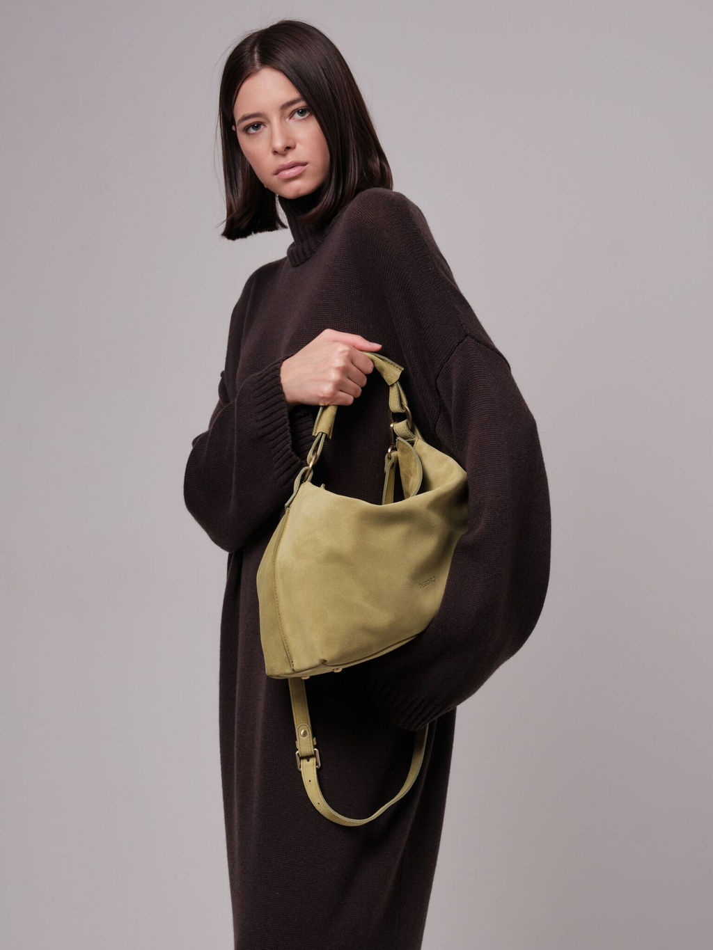 Замшевая сумка Deboro 30900 киви