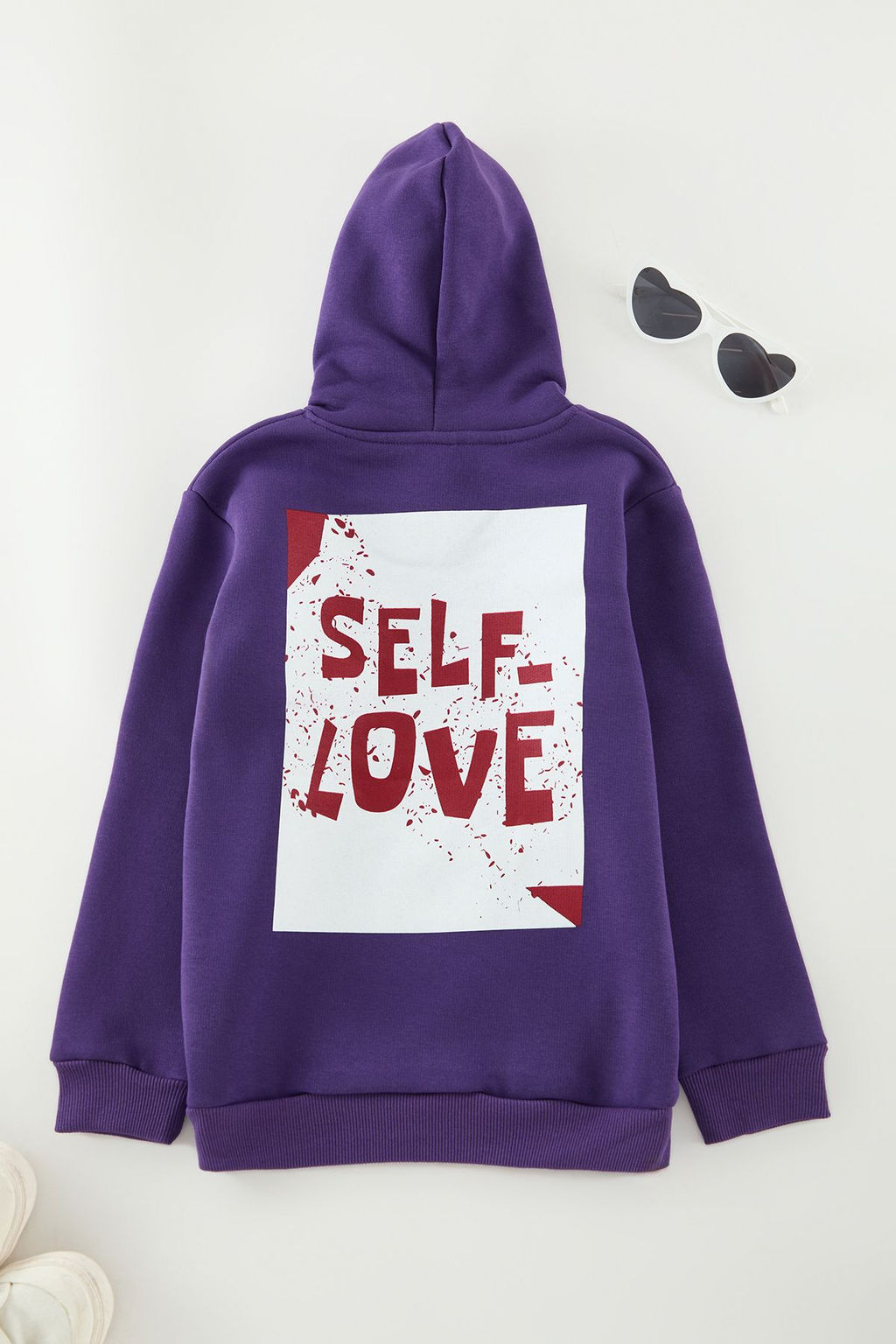 Mor K?z Cocuk S?rt Bask?l? Orme Mini Me Sweatshirt TKDAW25SW00047 - Trendyolmilla фото 2