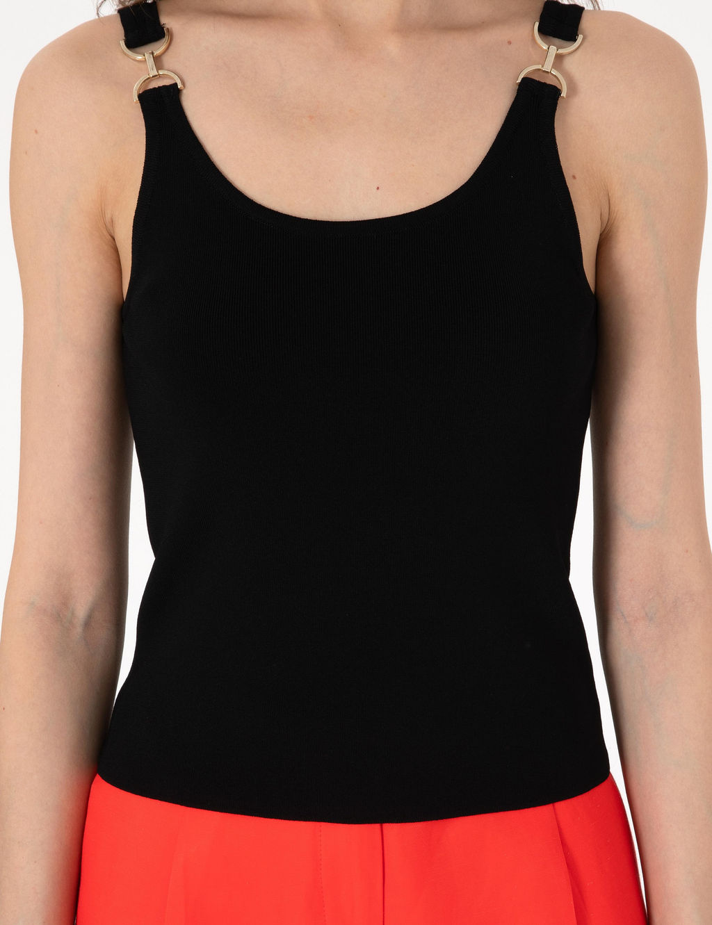 Siyah Slim Fit Triko Ti__rt
