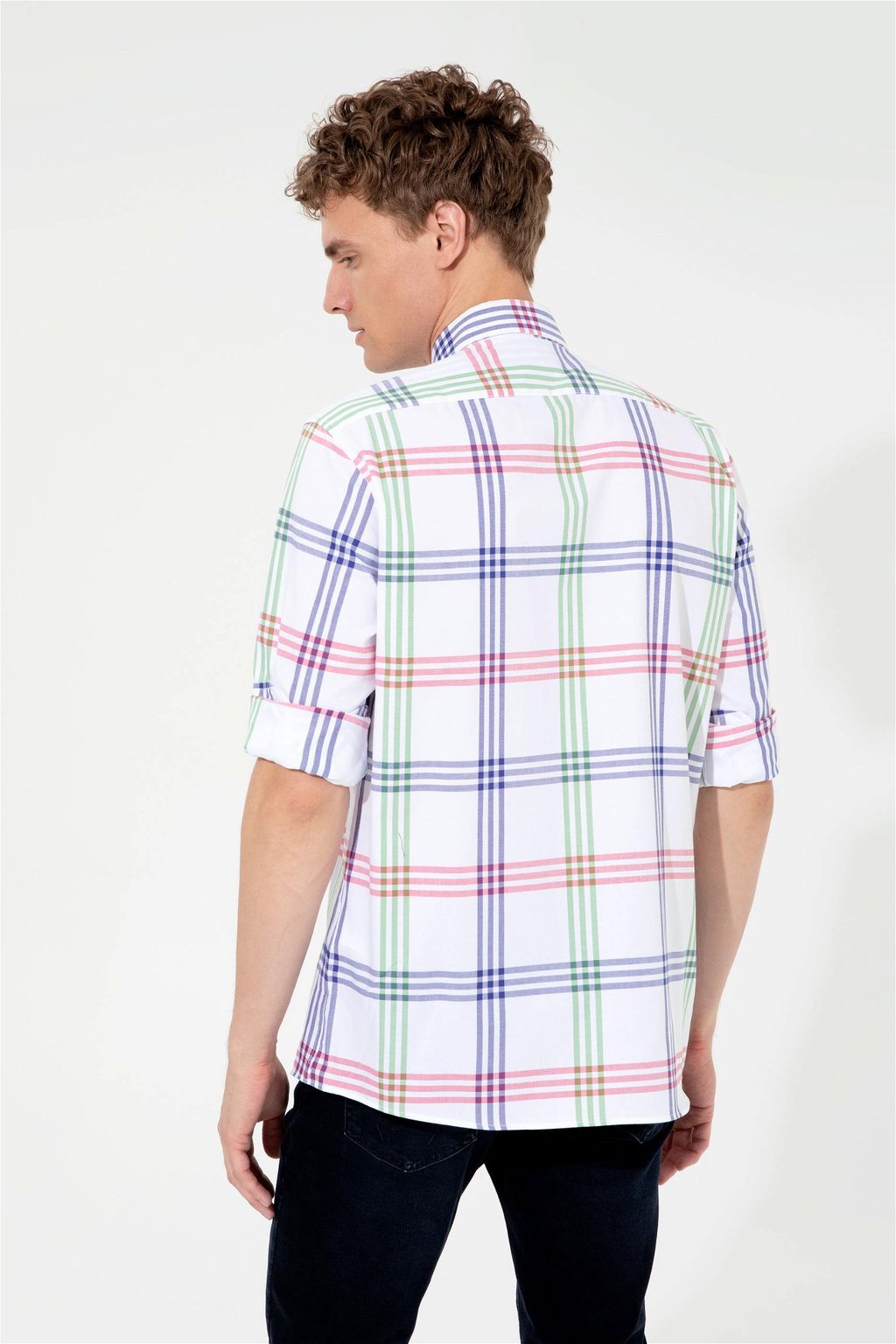 U. S. Polo Assn / -50% Мужская зеленая рубашка с длинным рукавом - U.s. polo assn фото 5