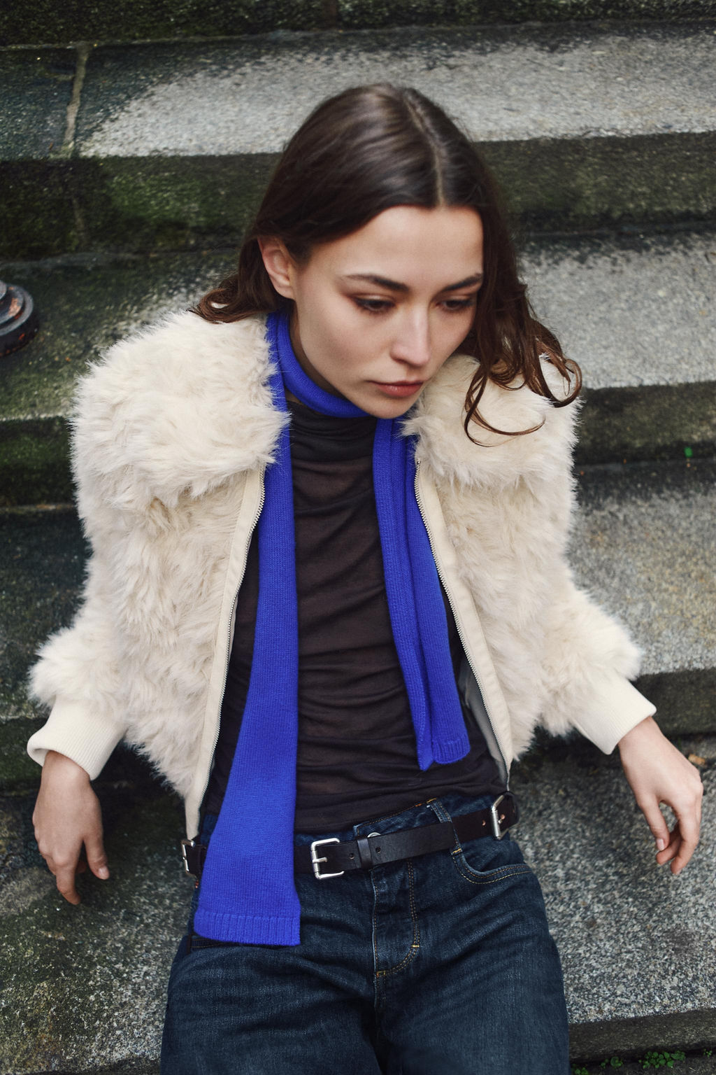 FAUX FUR BOMBER JACKET - Zara фото 3