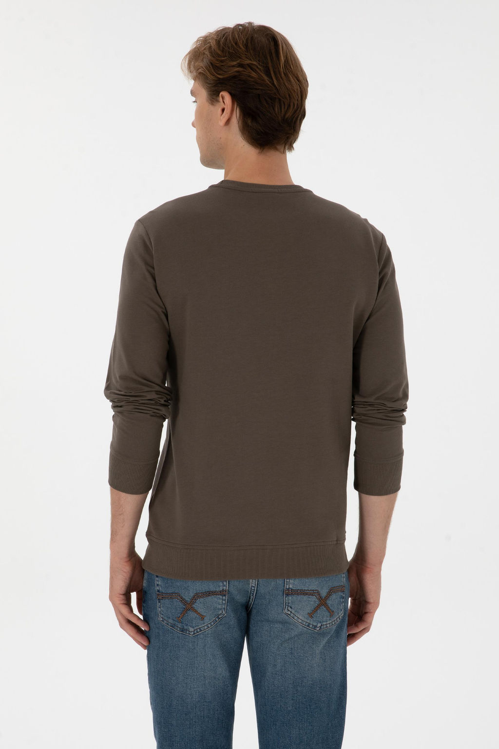 Erkek Vizon Sweatshirt Sepette S_rpriz _ndirim - U.s. polo assn фото 5