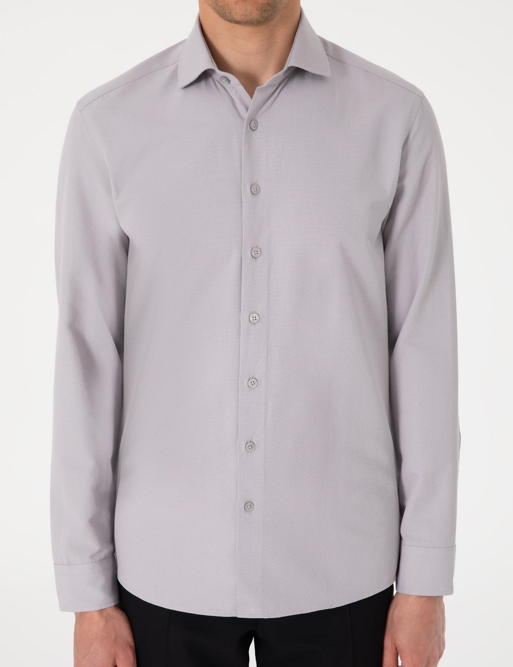 Gri Slim Fit Uzun Kollu Arm_rl_ G_mlek - Pierre cardin фото 6