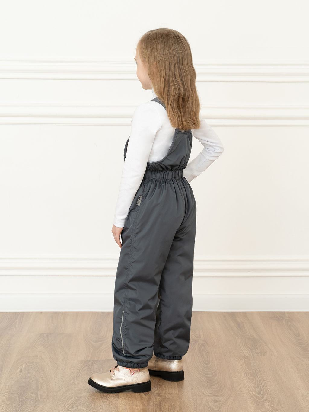 Полукомбинезон детский серый 60-012 (128, 64)