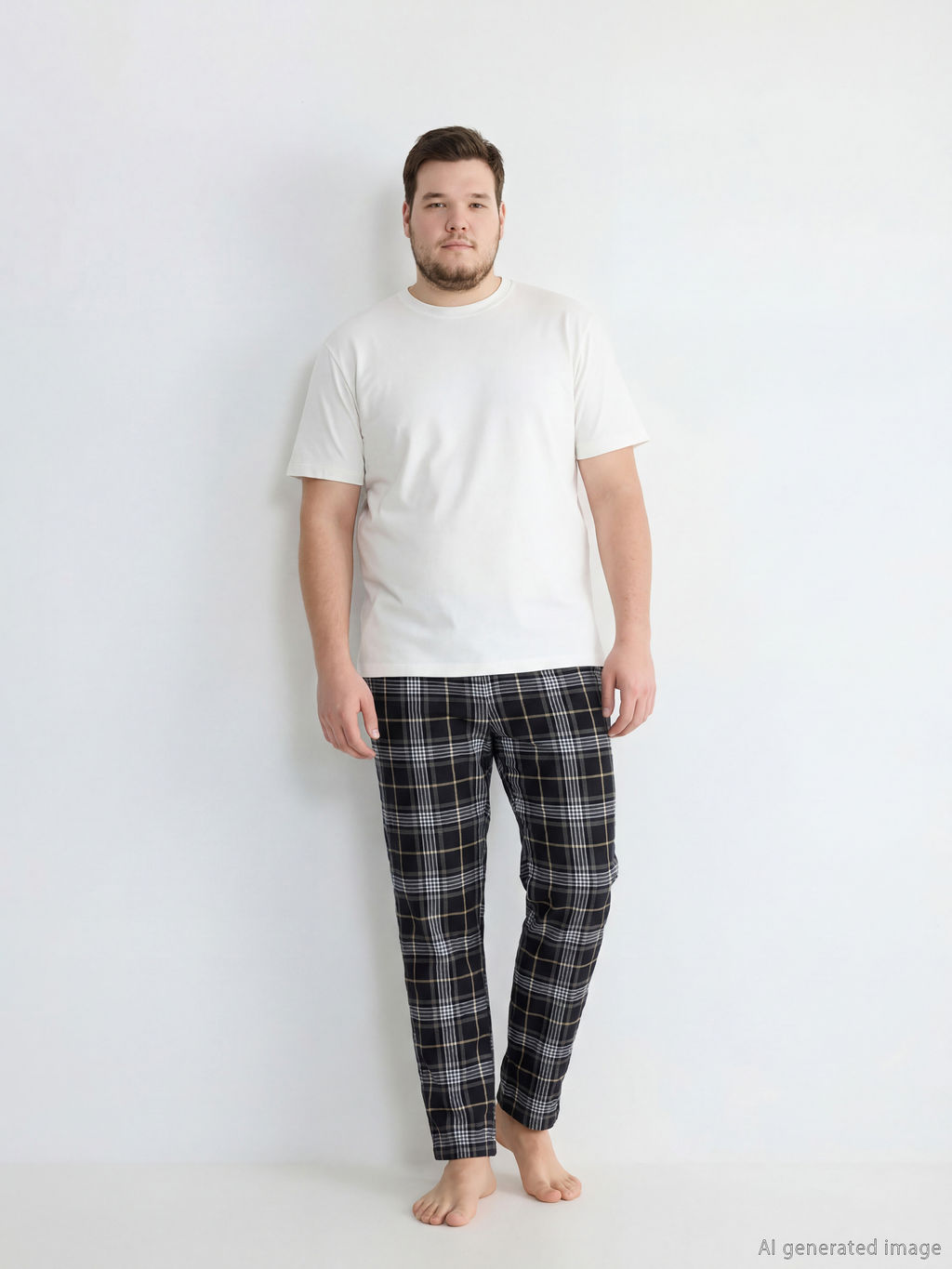 Standart Kal?p Ekose Erkek Pijama Alt?