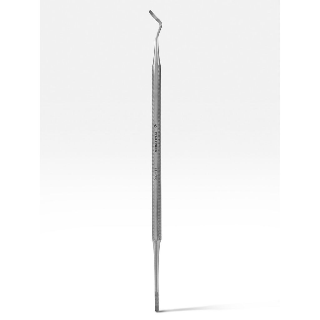 Frau Finger Кюретка педикюрная двусторонняя / Classic FP-308SP, глянцевая, 17 см
