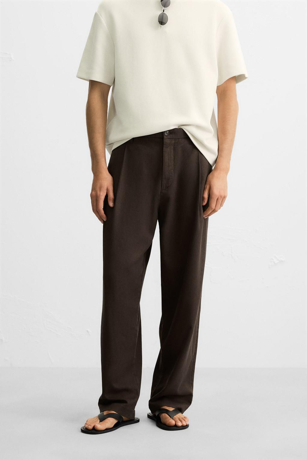 PLEATED FLOWING TROUSERS - Zara фото 3