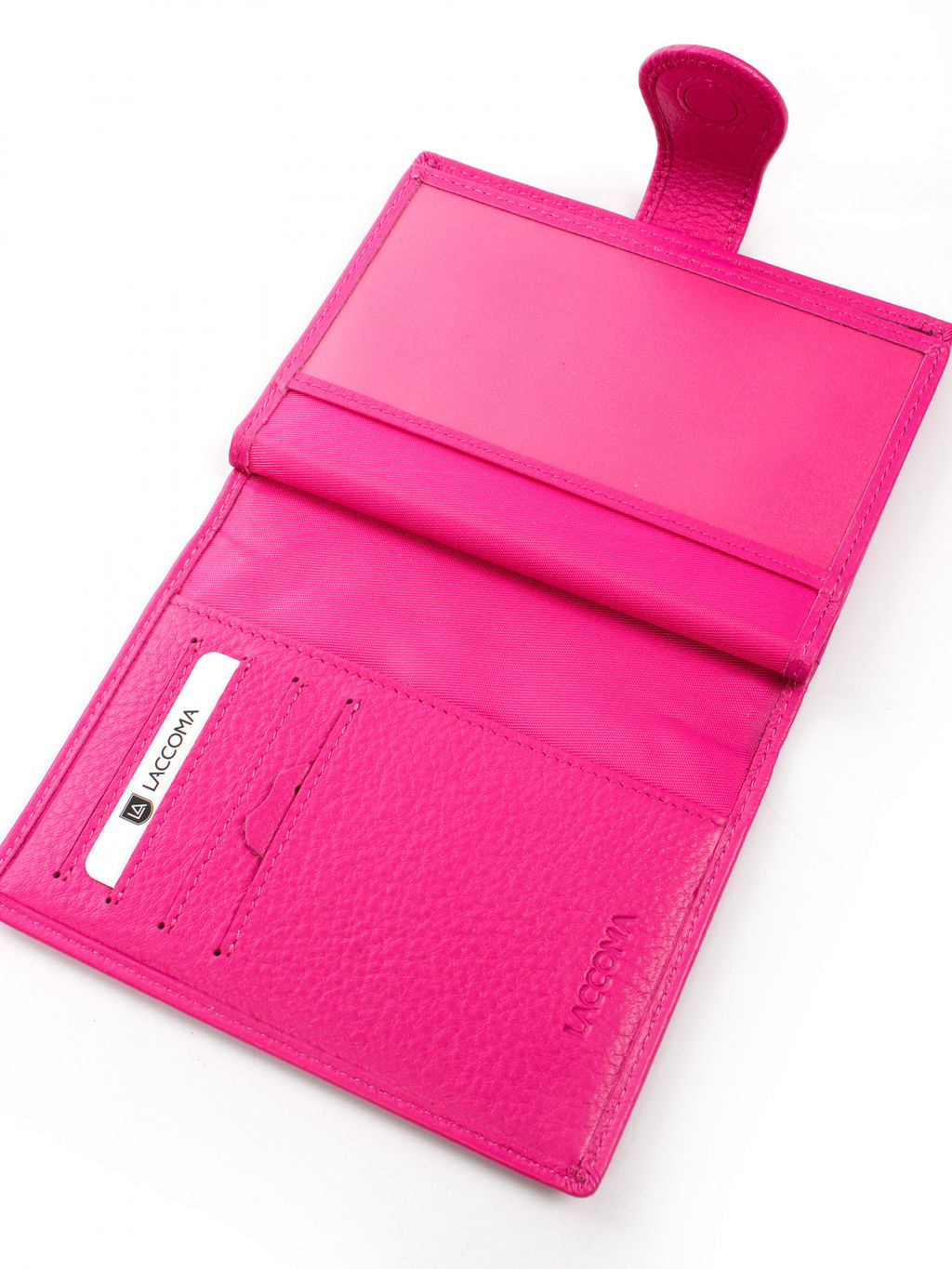 LACCOMA обложка для авто документов LA-3090-фуксия натуральная кожа  фото 4
