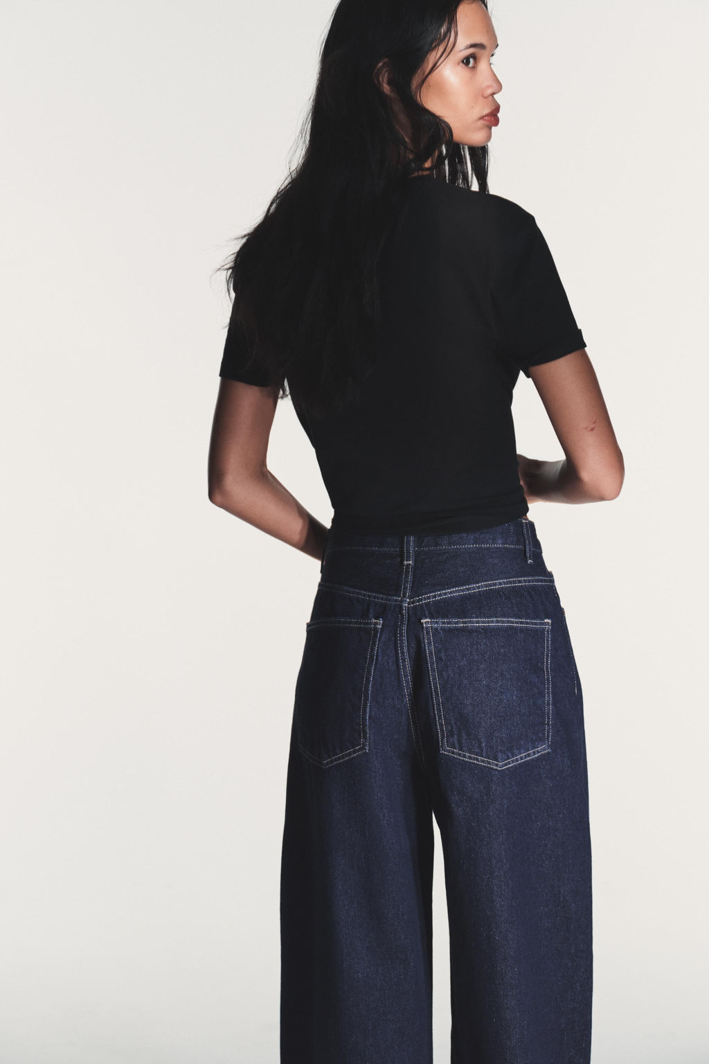 TRF EXTRA WIDE-LEG HIGH-WAIST JEANS - Zara фото 19