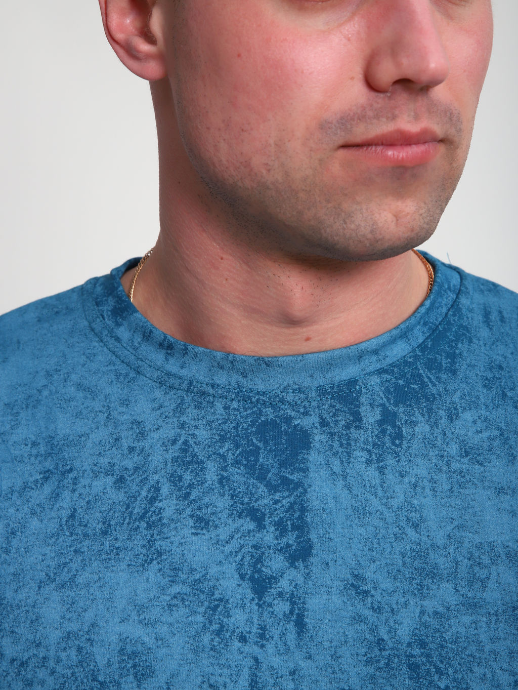 М460 Футболка оверсайз футер (индиго винтаж)