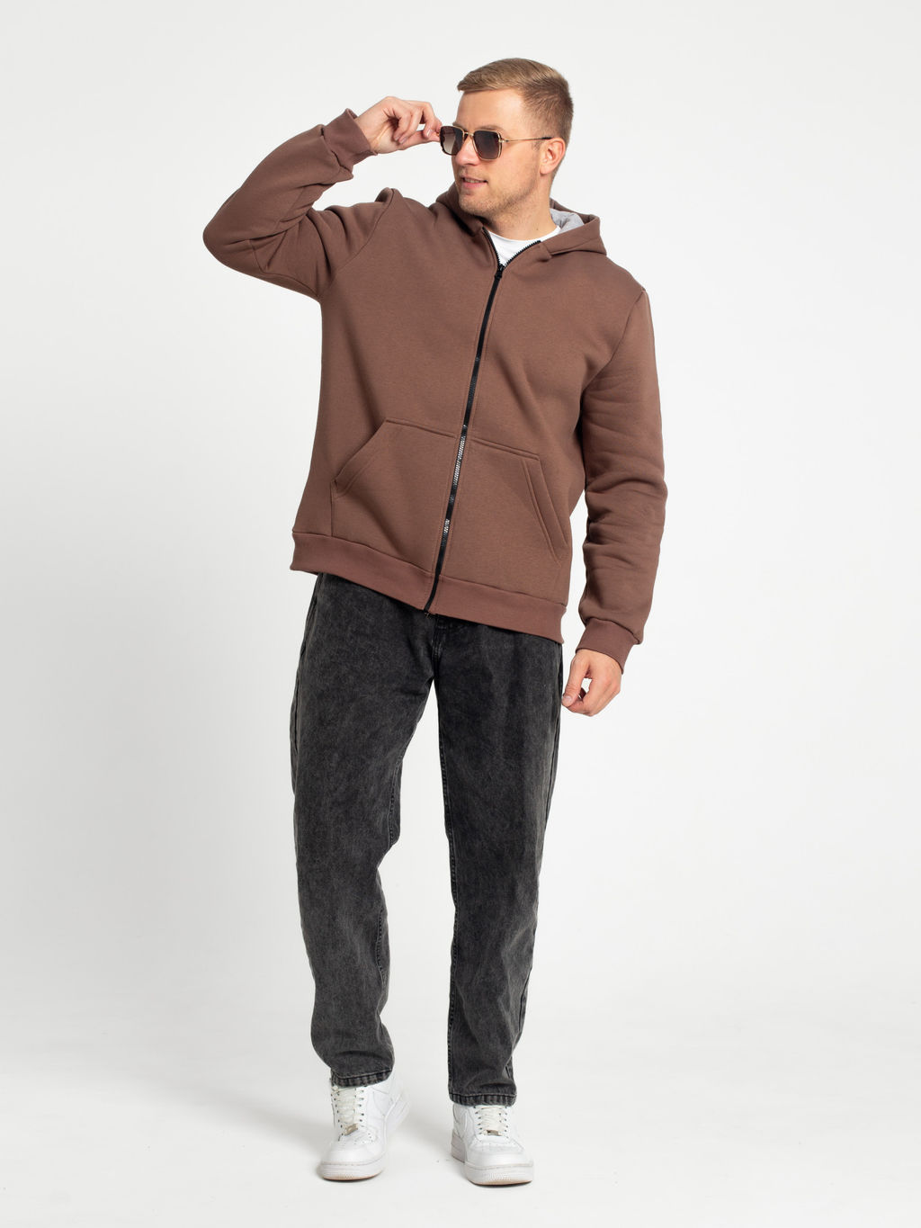 Толстовка мужская футер 3-х нитка начес пенье БАРС ШОКОЛАД - Domtrik фото 8