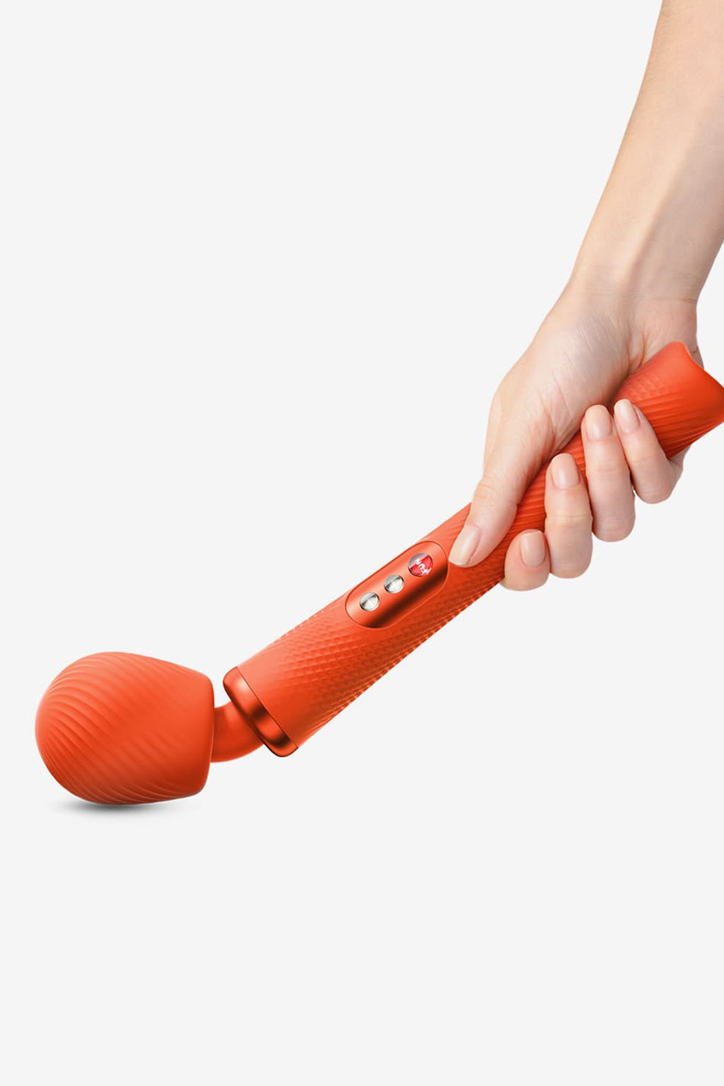 Вибромассажер Fun Factory VIM VIBRATING WAND, силикон, оранжевый, 31,3 см  фото 4