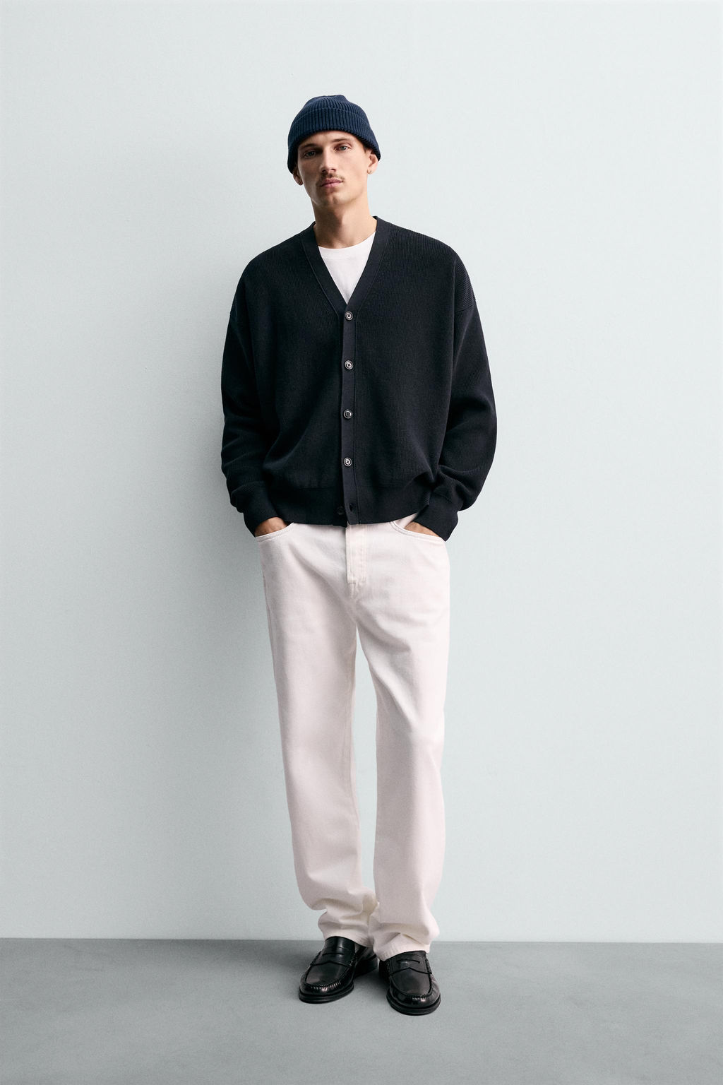 REGULAR FIT COTTON CARDIGAN