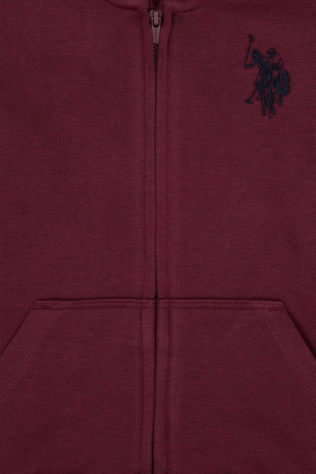 Erkek _ocuk Bordo Fermuarl_ Kap__onlu _rme H_rka - U.s. polo assn фото 3