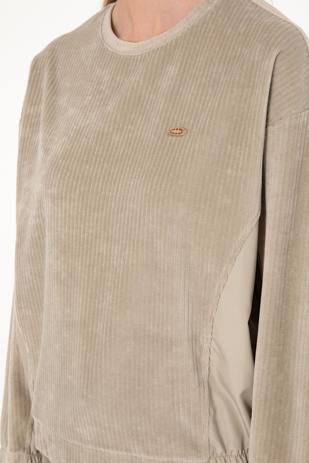 Kad_n A__k Haki Sweatshirt Sepette S_rpriz _ndirim - U.s. polo assn фото 7