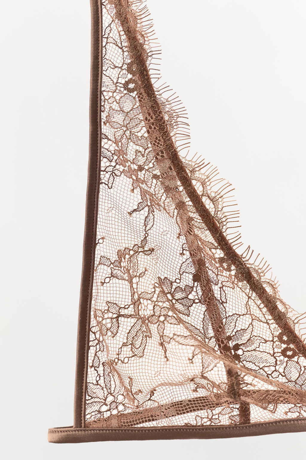 EMBROIDERED LACE TRIANGLE BRALETTE - Zara фото 6