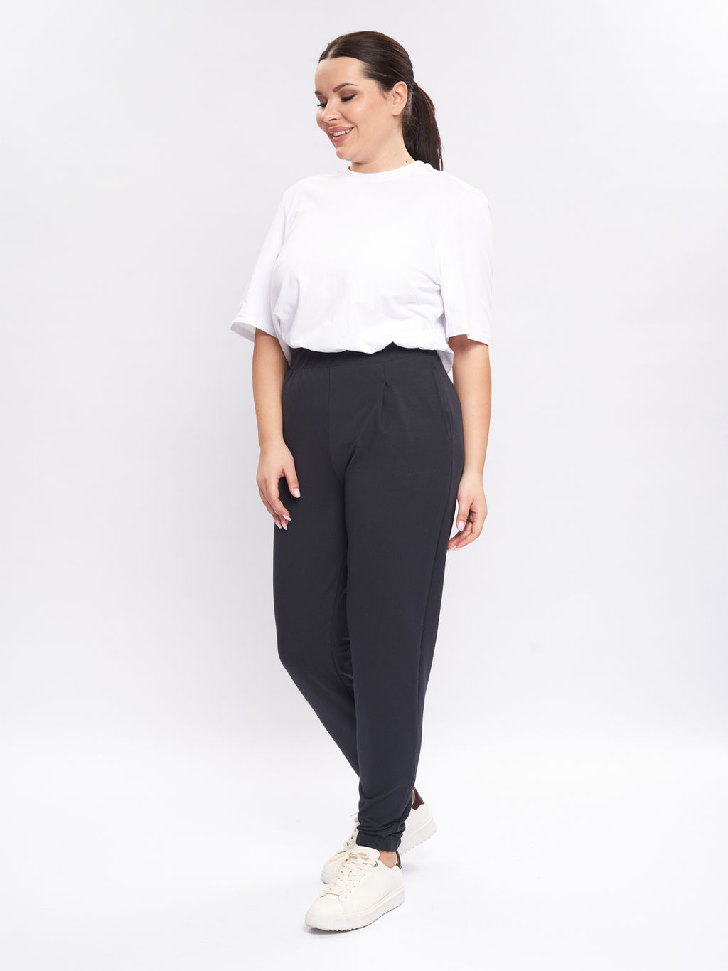Брюки из футера BB04602GRY22 - Артесса фото 2