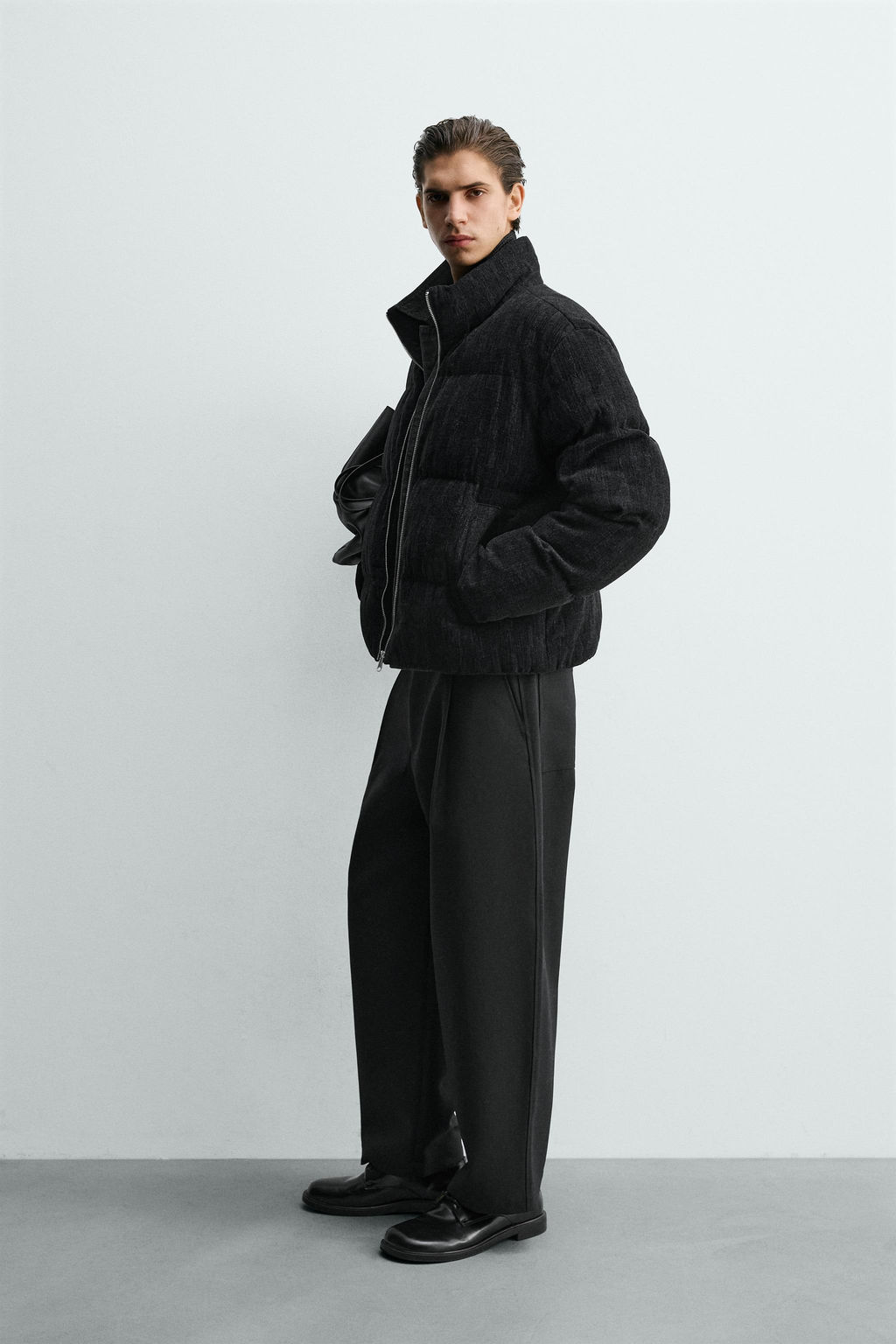 CROPPED FIT PADDED JACKET - Zara фото 4