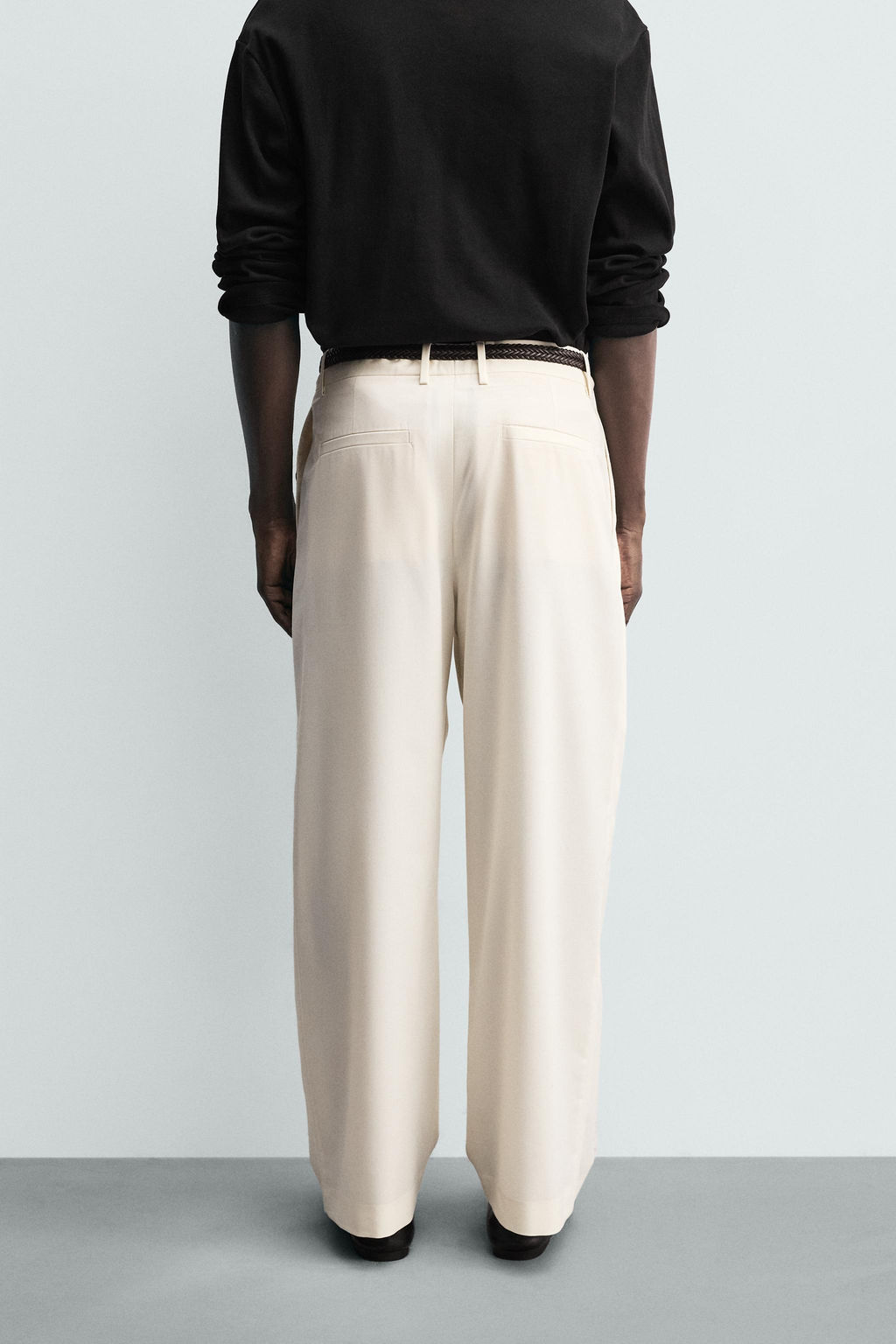PLEATED WOOL BLEND TROUSERS - Zara фото 12