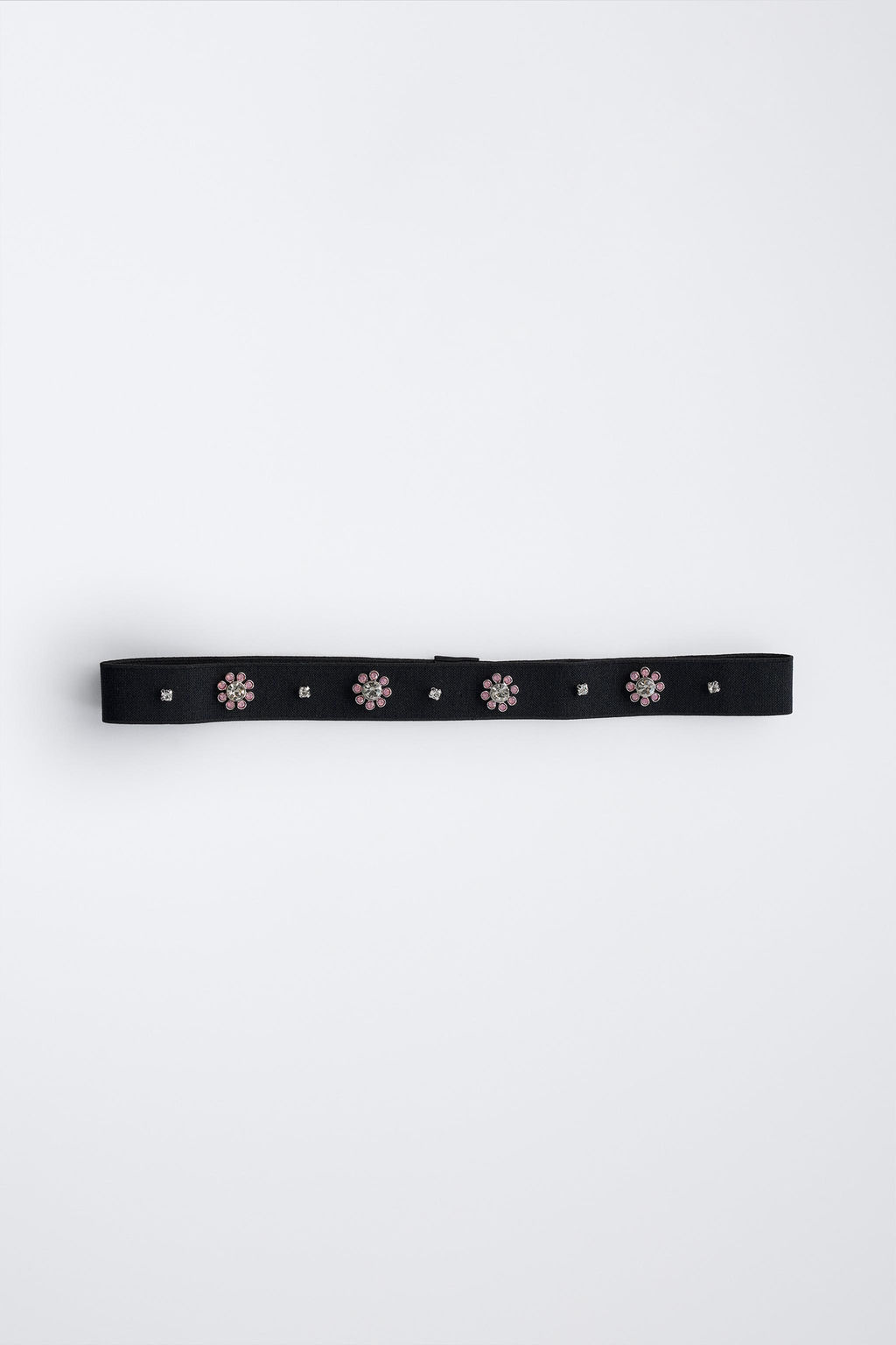 ELASTIC HEADBAND WITH RHINESTONE FLOWERS - Zara фото 4
