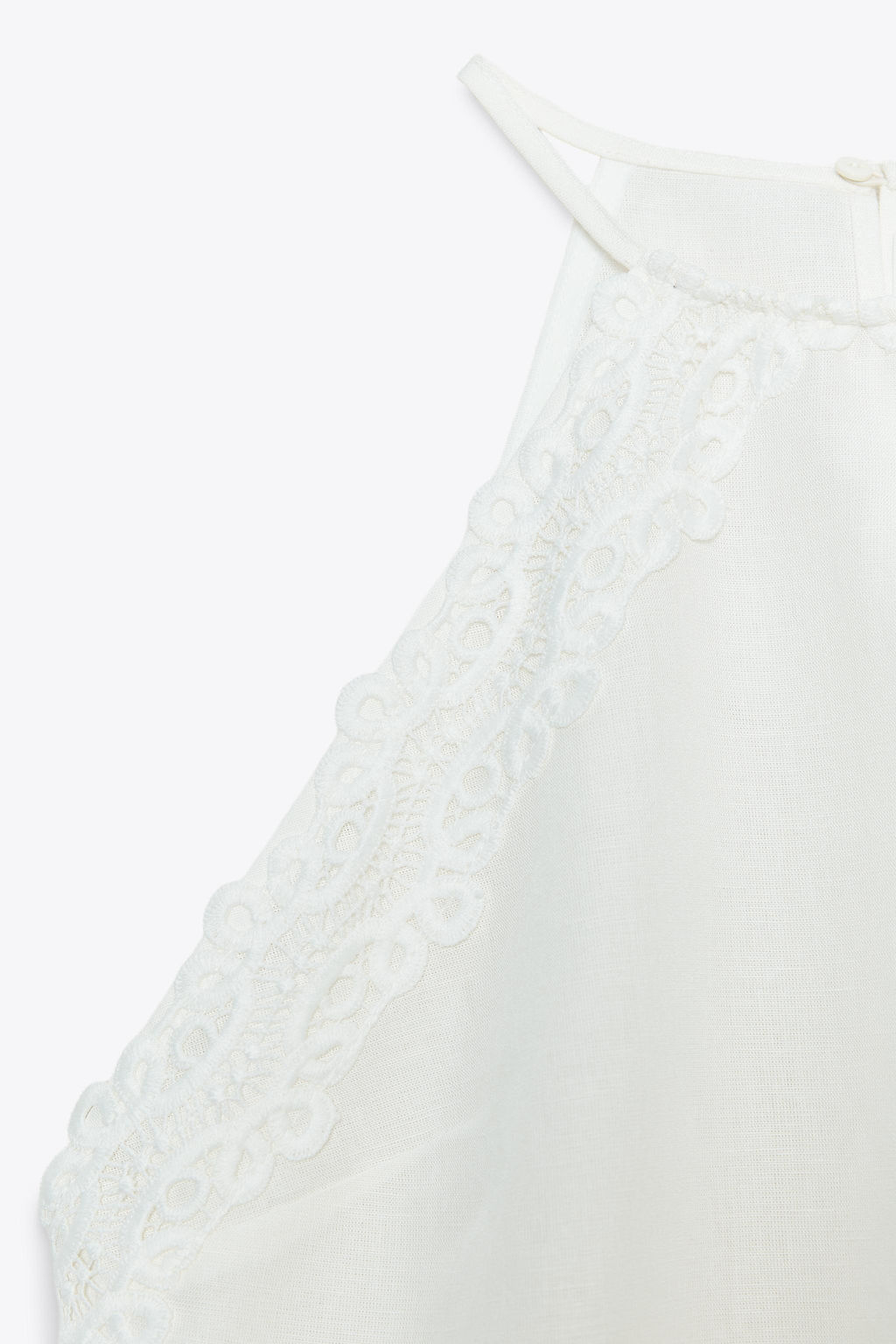 HALTER TOP WITH CROCHET DETAIL - Zara фото 12