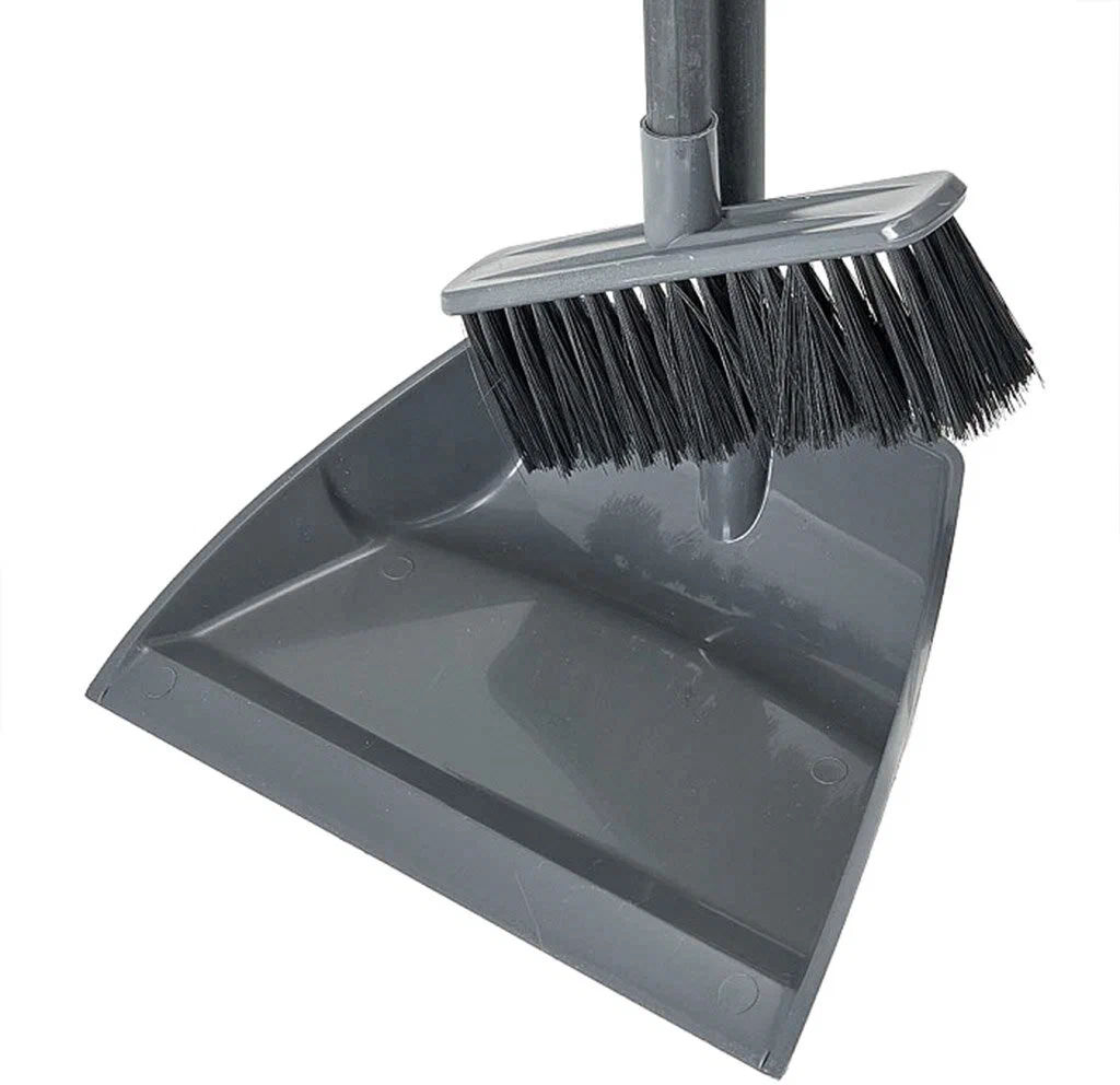 Набор Ленивка щетка для пола с совком Etna (серый) - Idiland фото 5