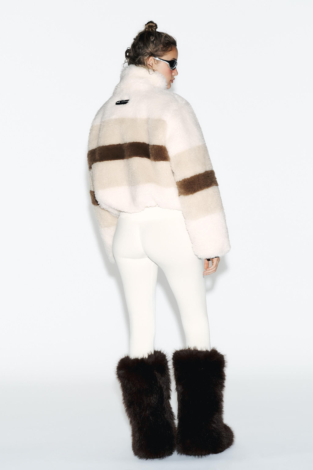 CROPPED FAUX SHEARLING COAT HEIQ XREFLEX RECCO® TECHNOLOGY SKI COLLECTION - Zara фото 12